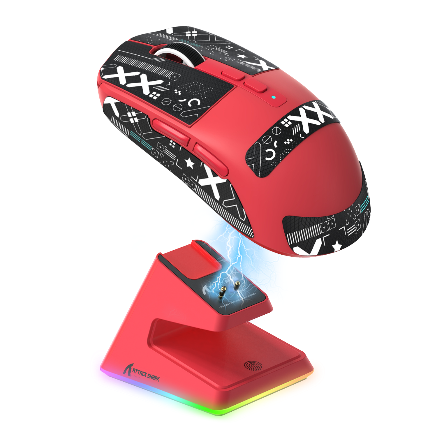 ATTACK SHARK X6 Three Modes Oyuncu Mouse Şarj İstasyonu İle