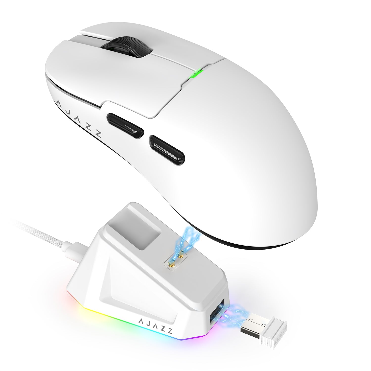 ATTACK SHARK x AJ159P Tri-mode Oyuncu Mouse Şarj Ünitesi İle