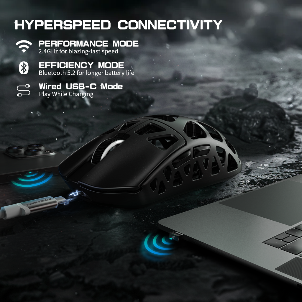 ATTACK SHARK R3 Magnesium Alloy Oyuncu Mouse 8K
