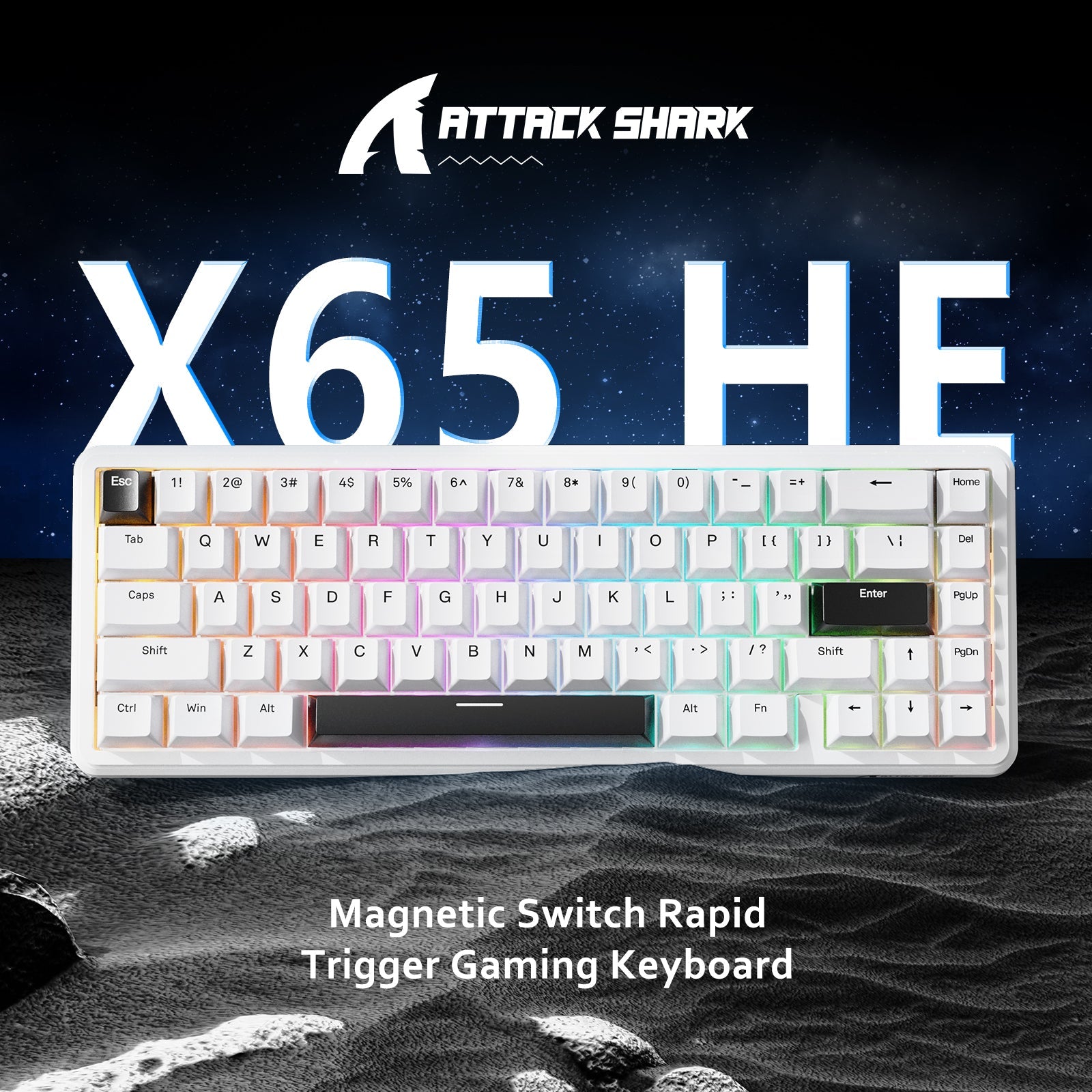 ATTACK SHARK X65 HE Manyetik Switch Rapid Trigger Klavye