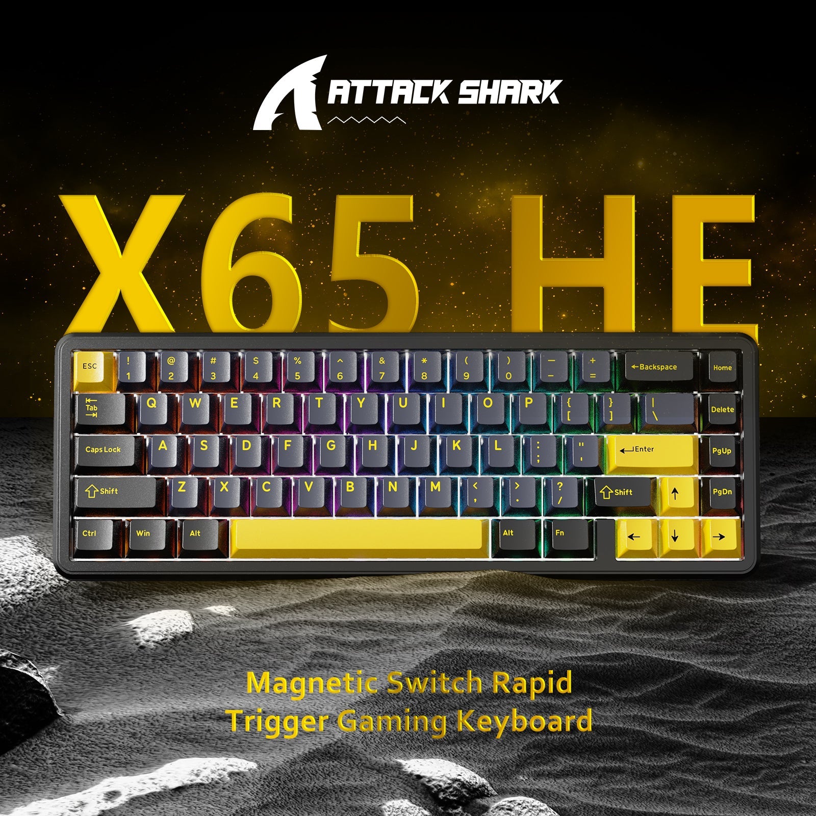ATTACK SHARK X65 HE Manyetik Switch Rapid Trigger Klavye