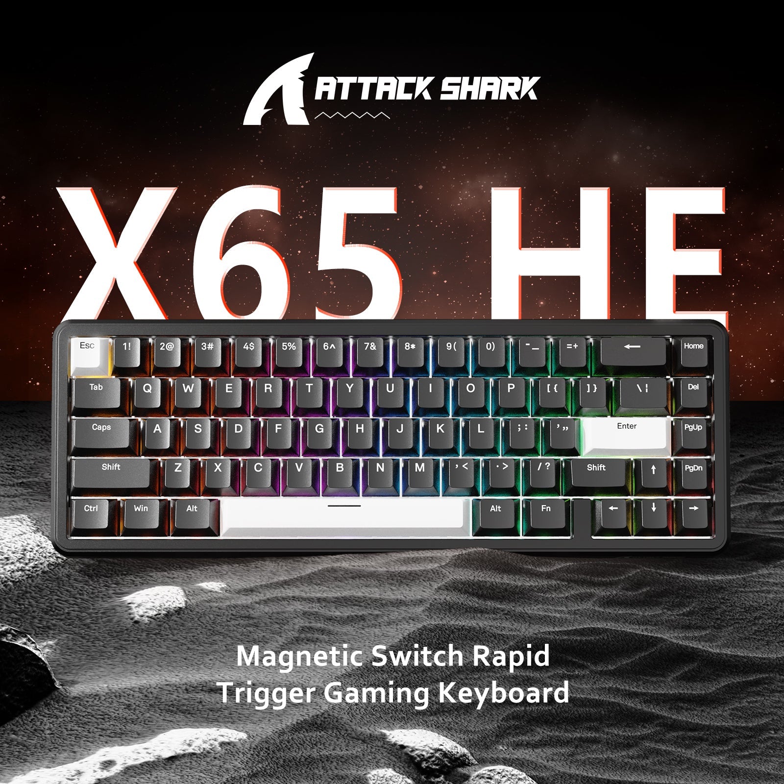 ATTACK SHARK X65 HE Manyetik Switch Rapid Trigger Klavye
