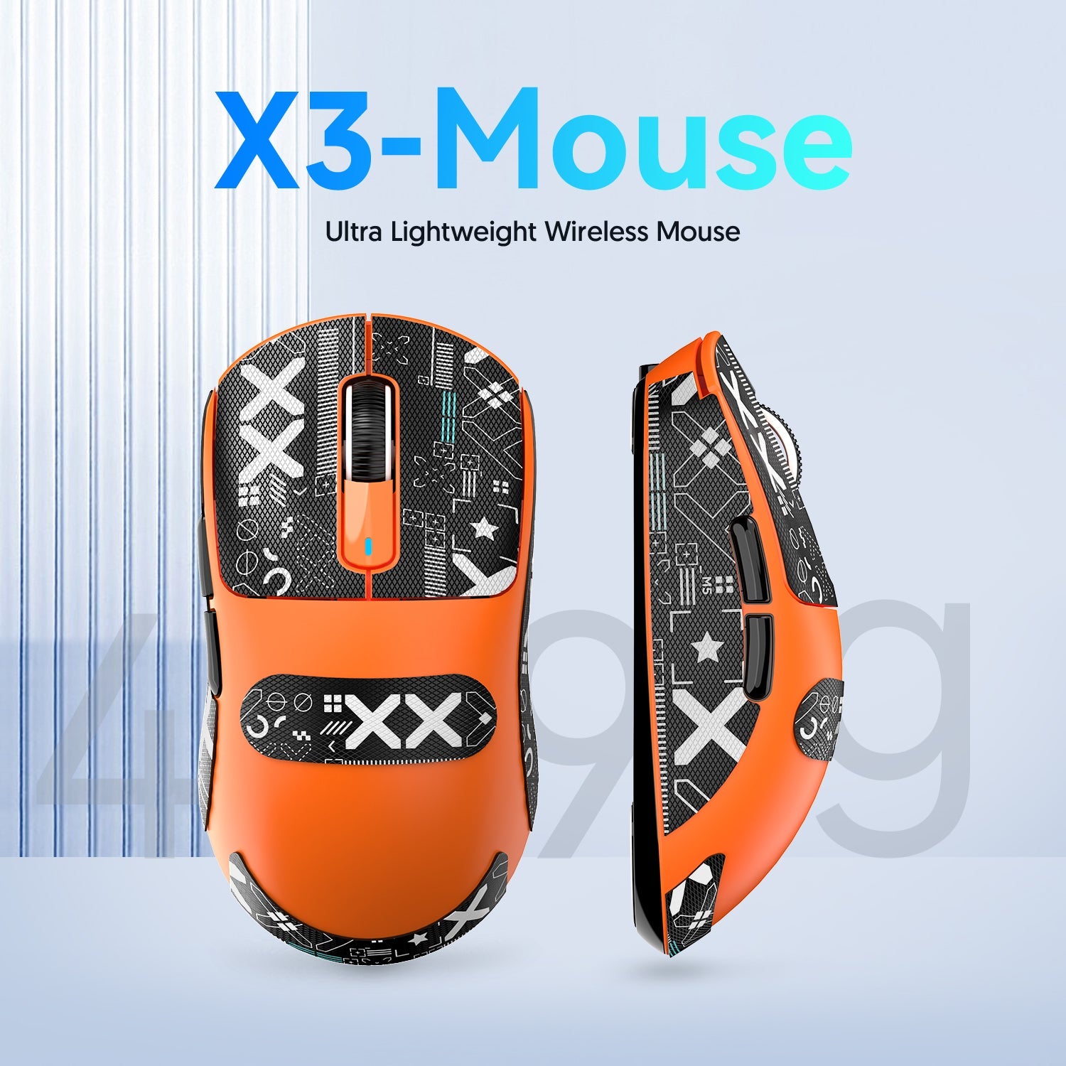 ATTACK SHARK X3 Kablosuz Oyuncu Mouse PAW3395 Superlight