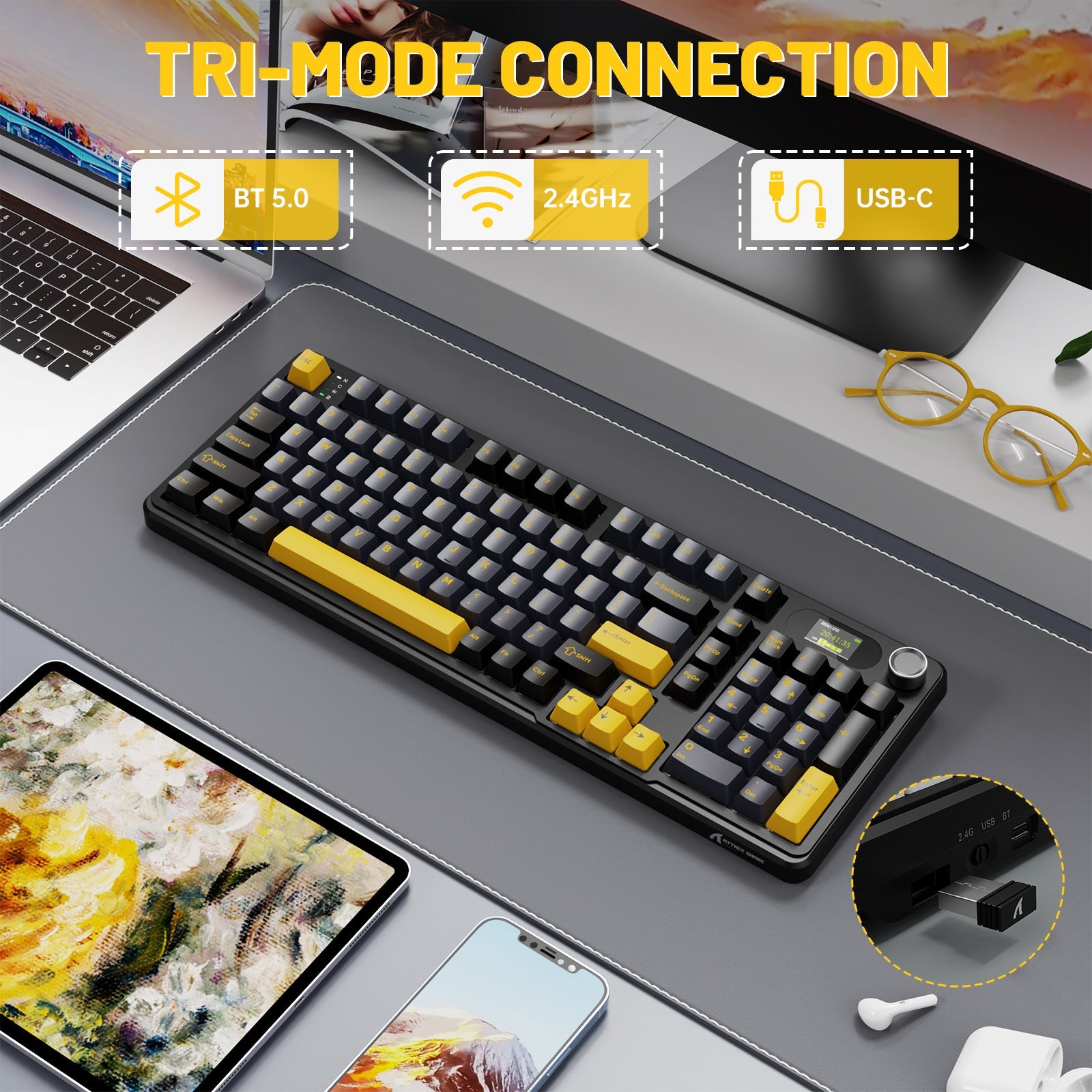 ATTACK SHARK X98PRO Wireless Oyuncu Klavye