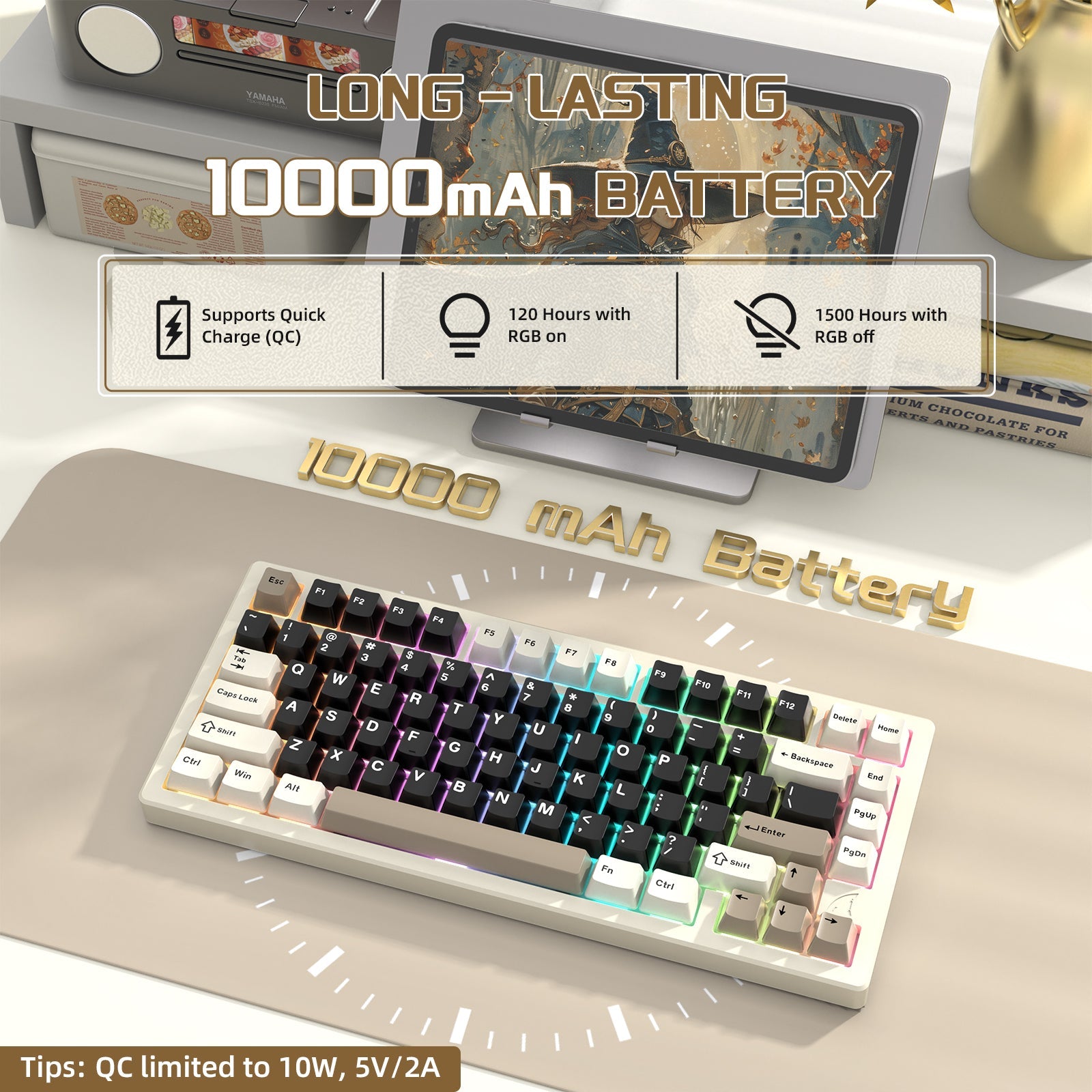 ATTACK SHARK X75 Full Alüminyum Klavye