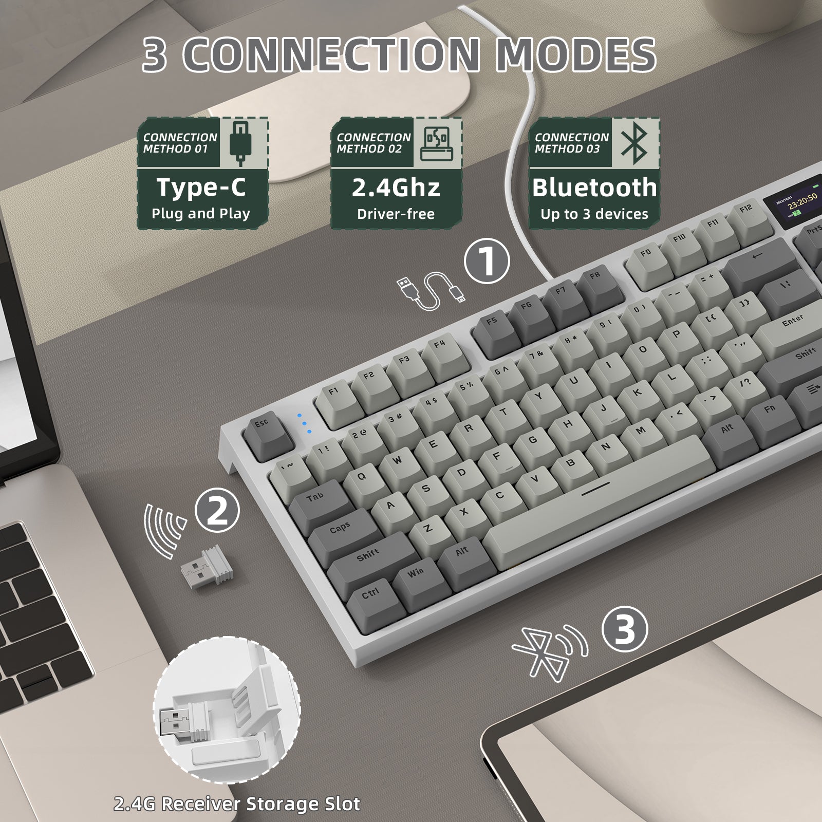 ATTACK SHARK K86 Wireless Mekanik Klavye