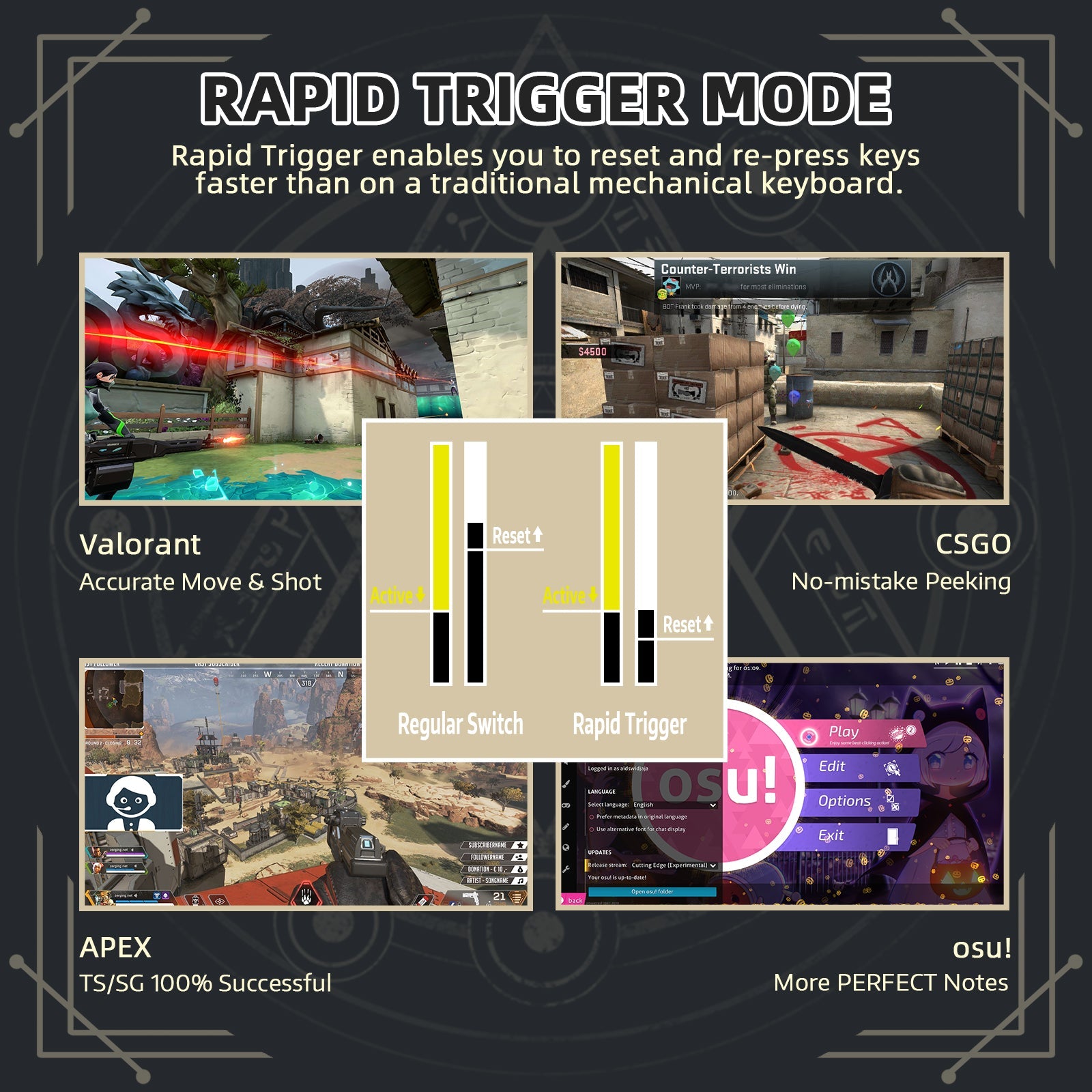 ATTACK SHARK K85 Rapid Trigger Klavye Manyetik Switch