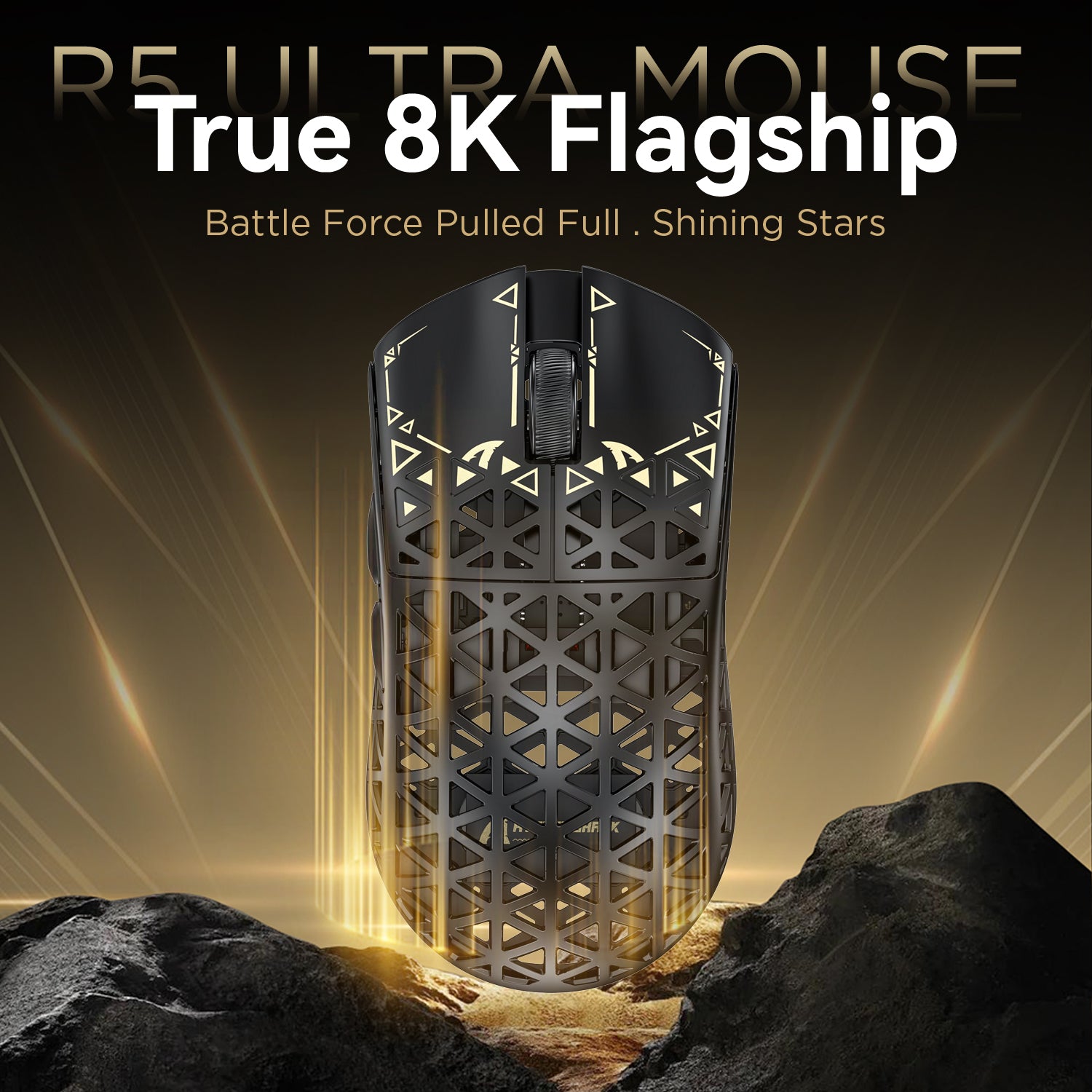 ATTACK SHARK R5 Ultra Carbon Fiber Wireless 8K PAW3950MAX Oyuncu Mouse