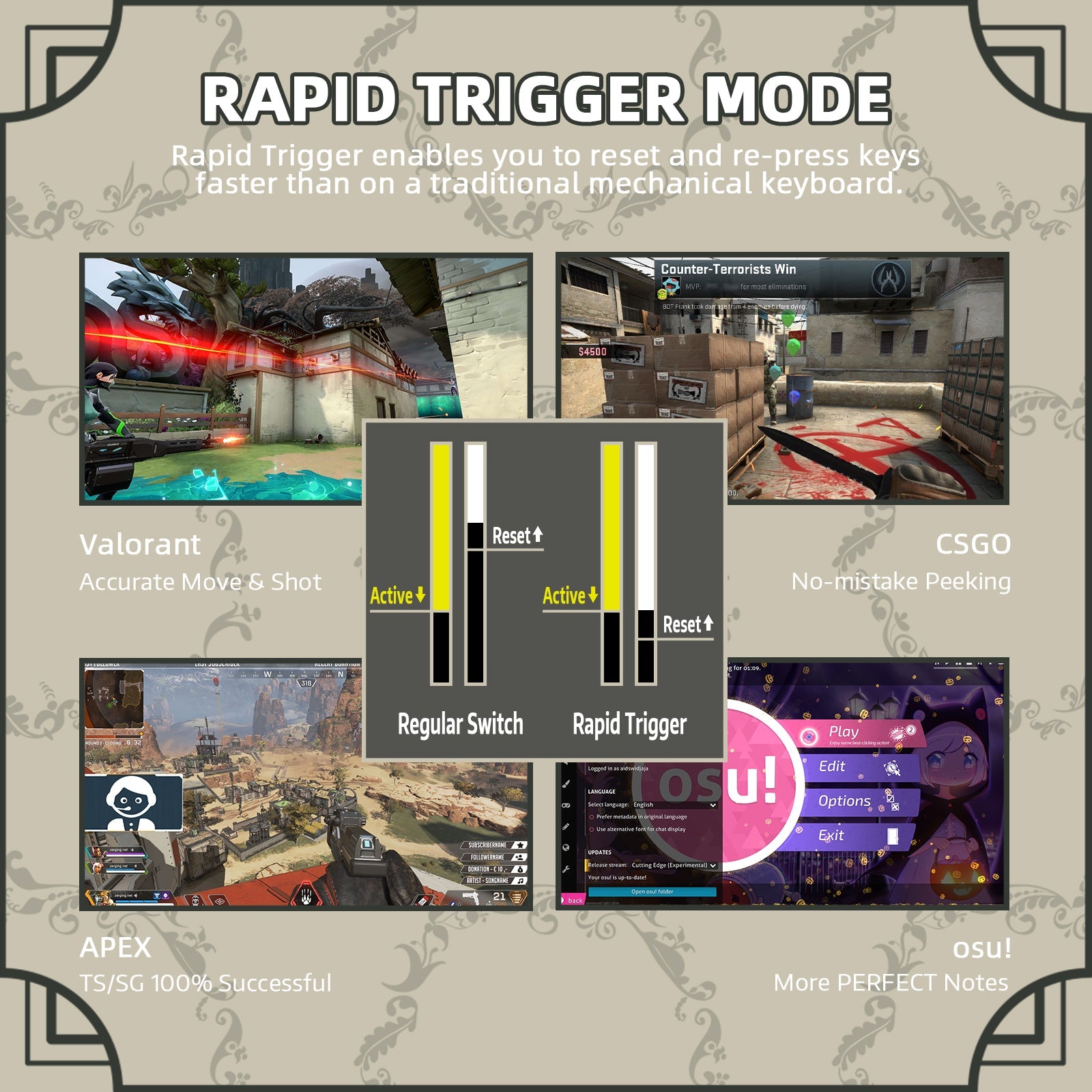 ATTACK SHARK K85 Rapid Trigger Klavye Manyetik Switch