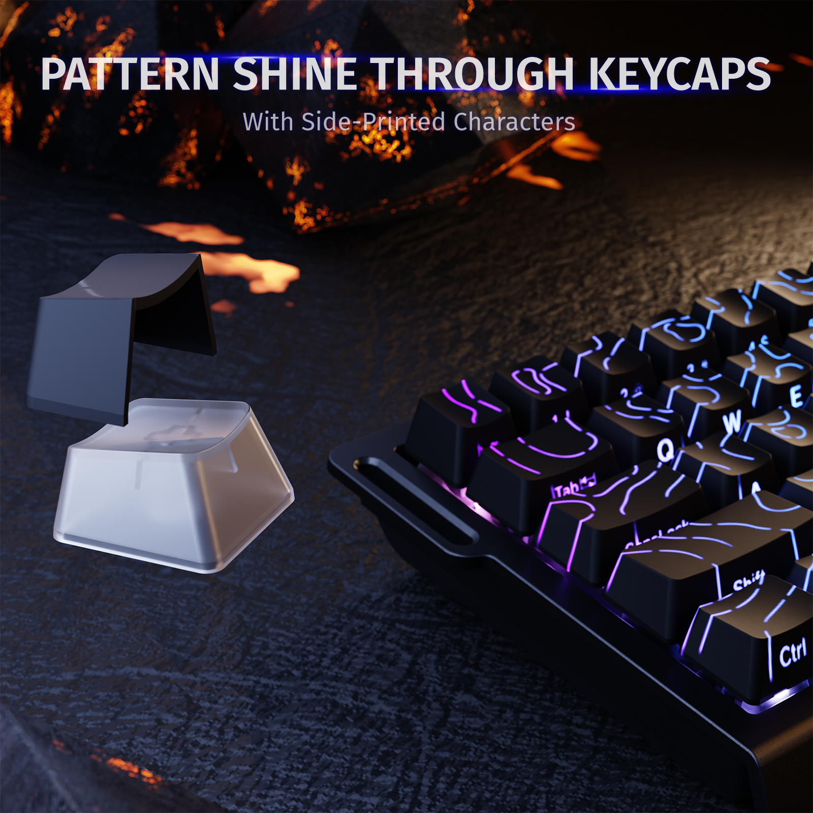 ATTACK SHARK X68 HE Rapid Trigger Klavye Manyetik Switch