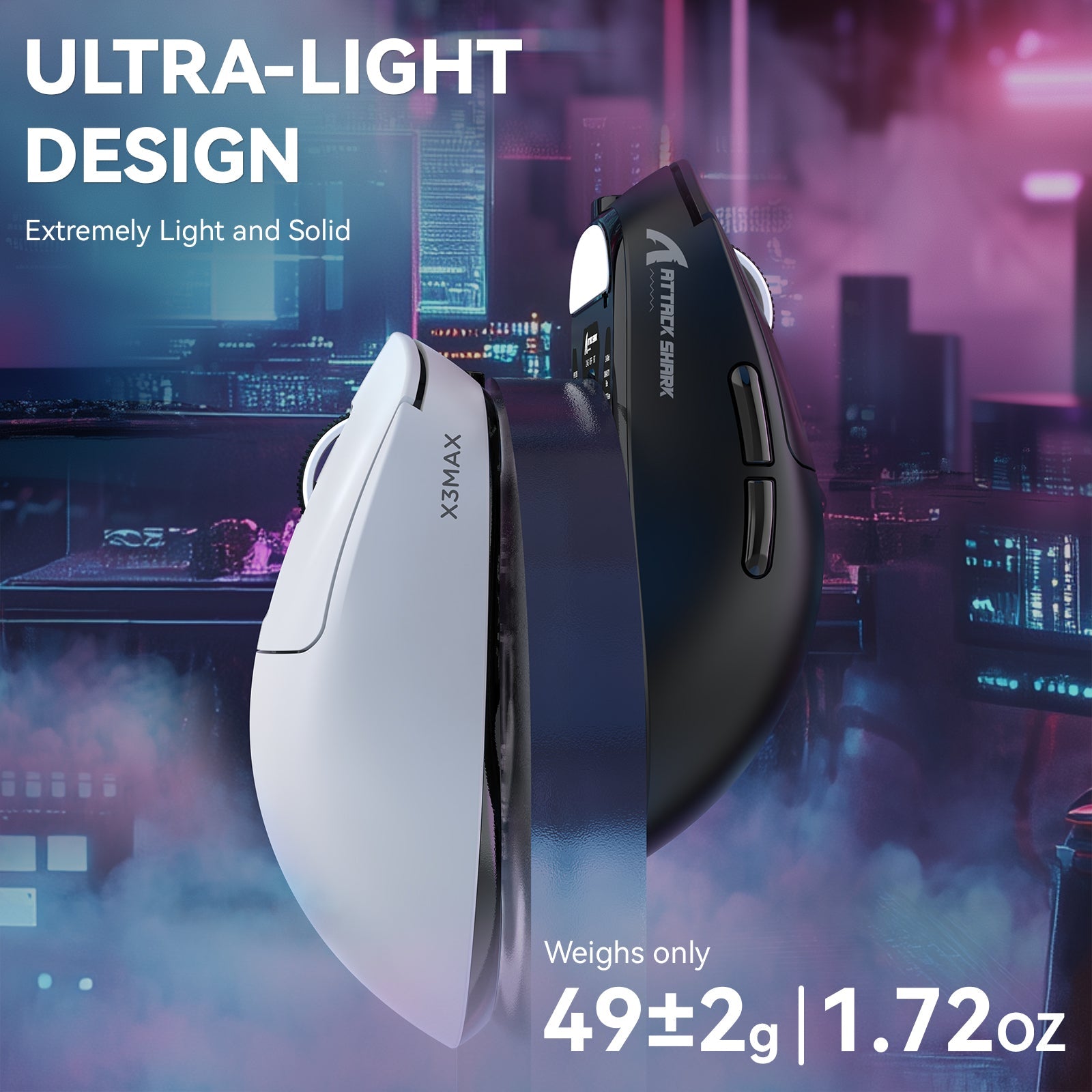 ATTACK SHARK X3MAX PAW3950 Wireless Oyuncu Mouse