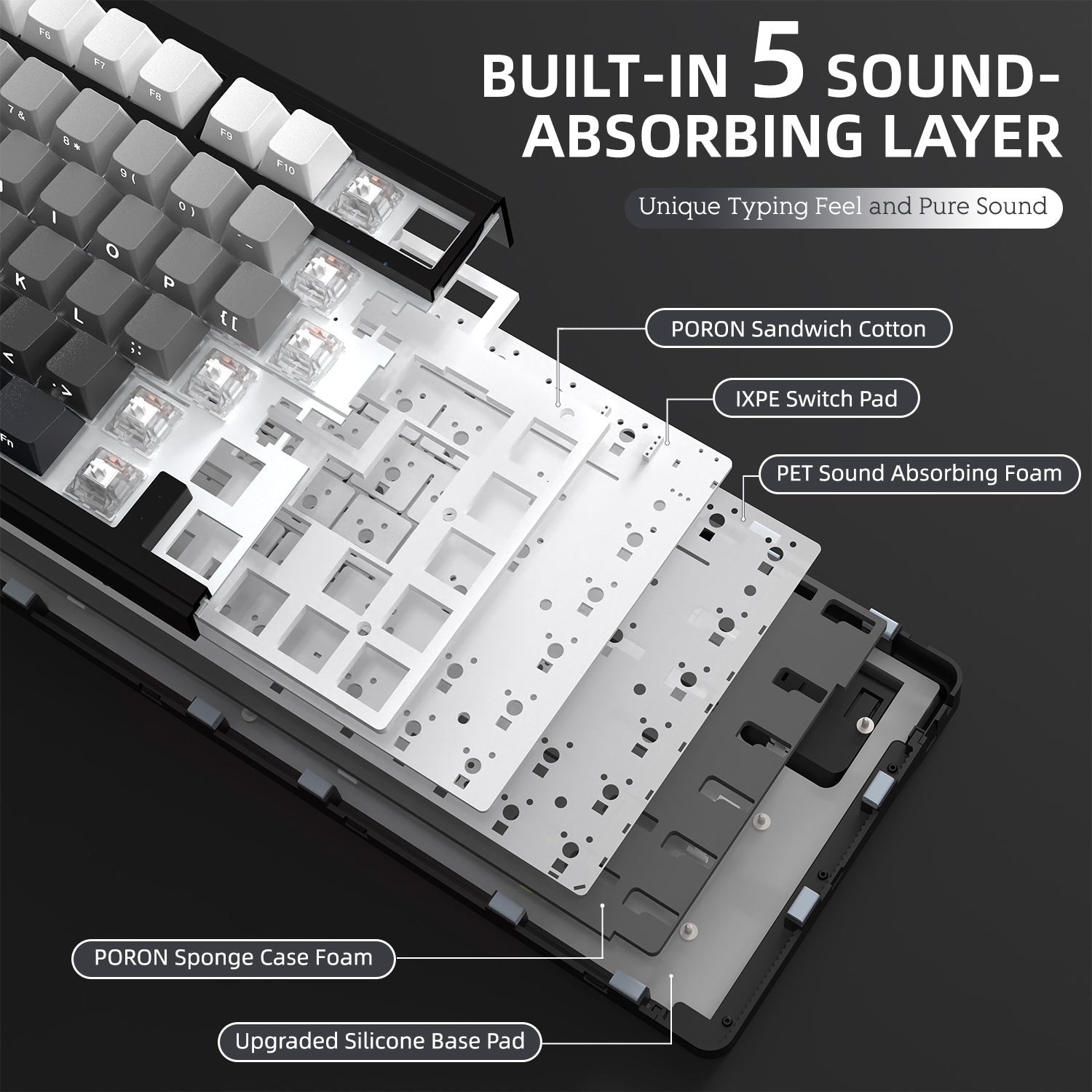 ATTACK SHARK X85 Wireless Mekanik Klavye