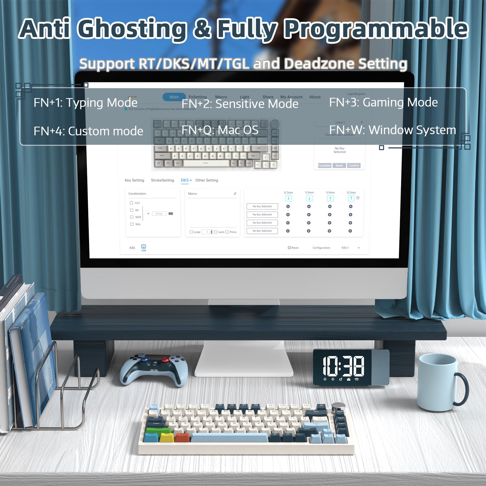ATTACK SHARK K85 Rapid Trigger Klavye Manyetik Switch