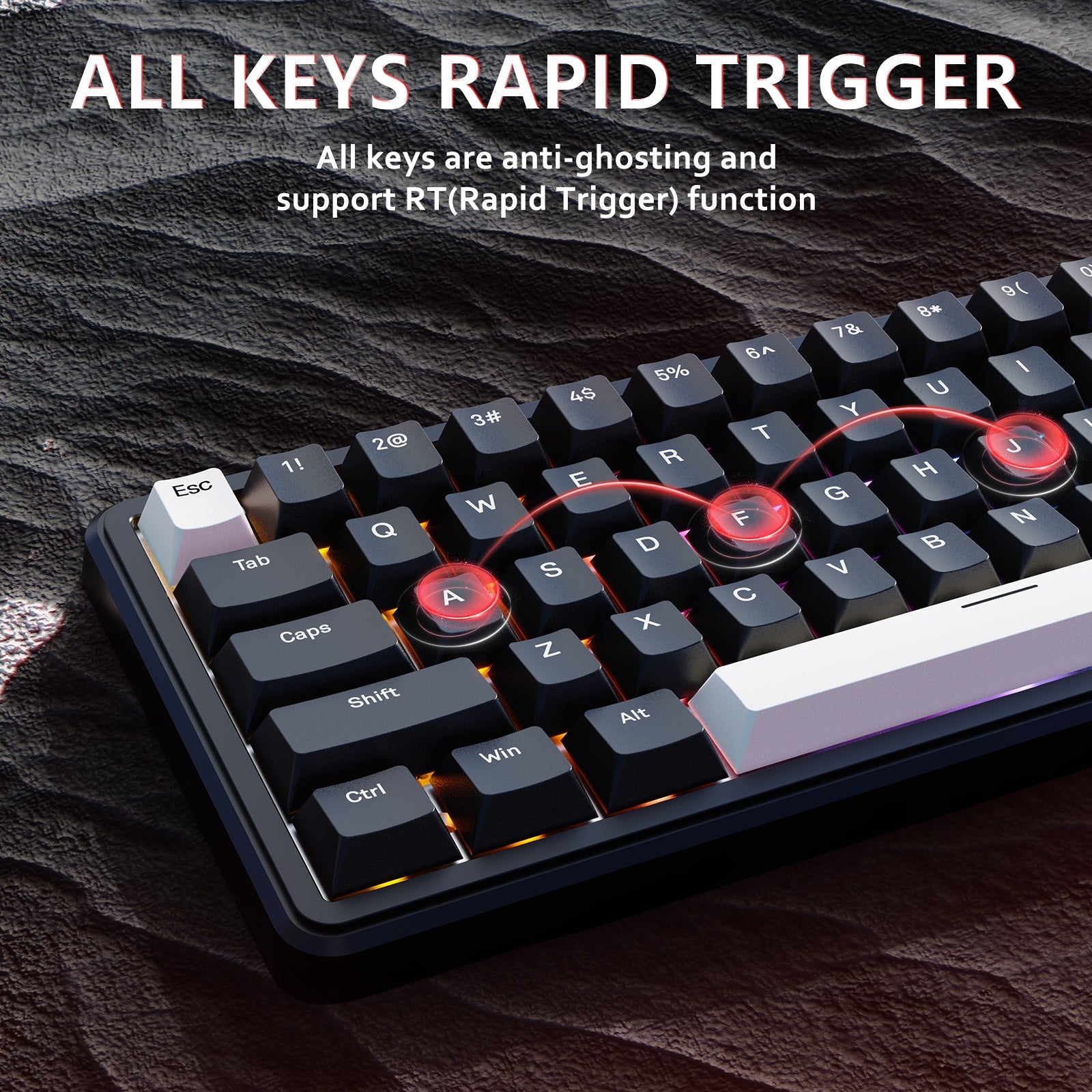 ATTACK SHARK X65 HE Manyetik Switch Rapid Trigger Klavye