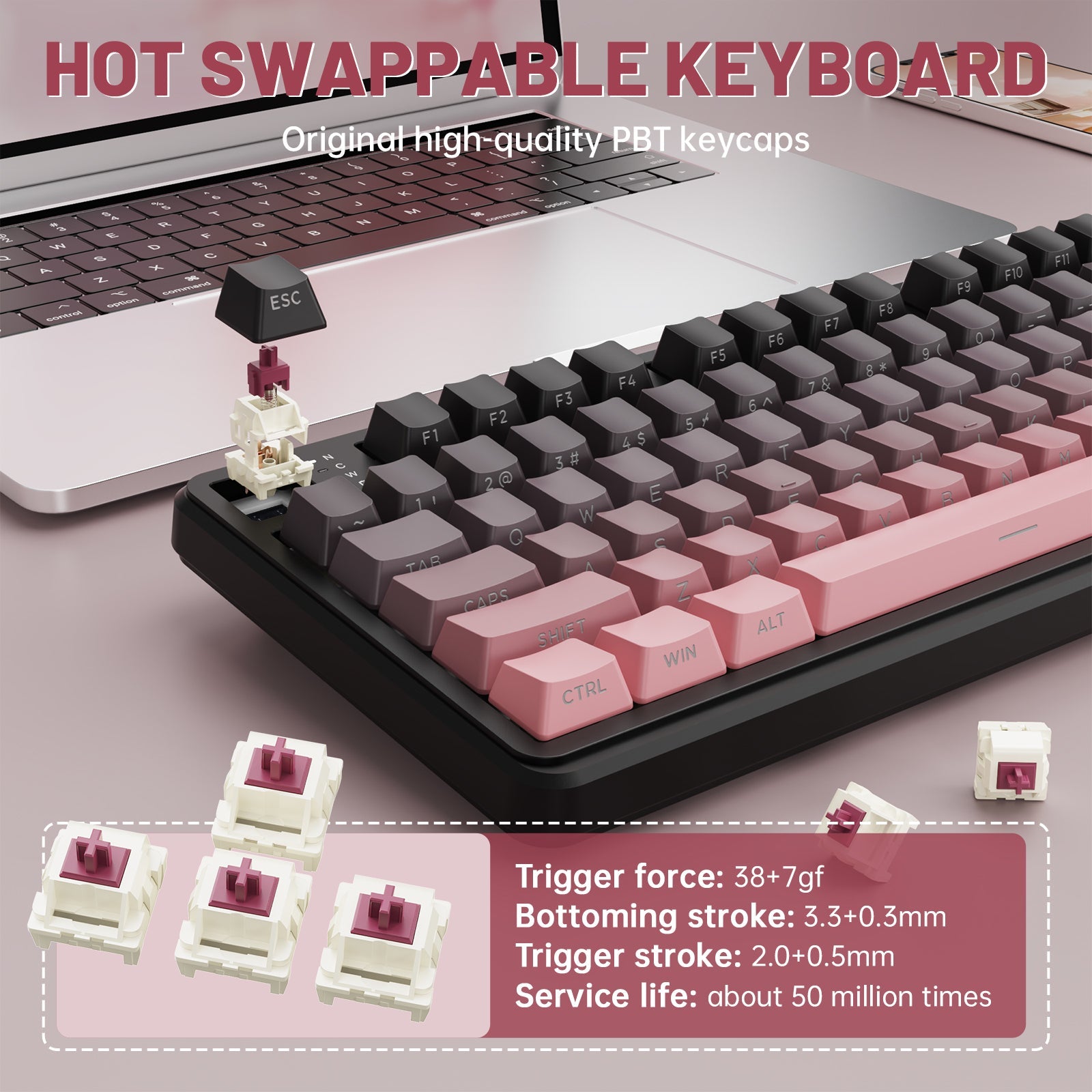 ATTACK SHARK X98PRO Wireless Oyuncu Klavye