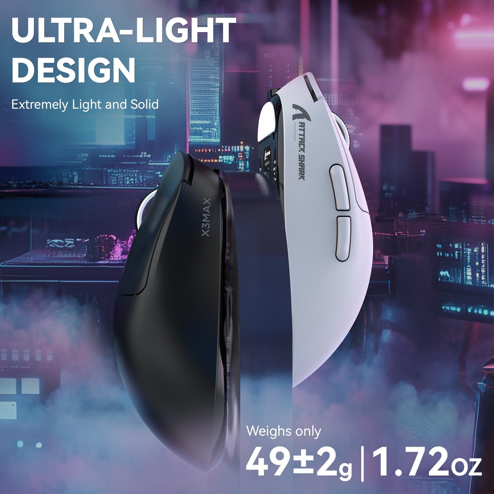 ATTACK SHARK X3MAX PAW3950 Wireless Oyuncu Mouse