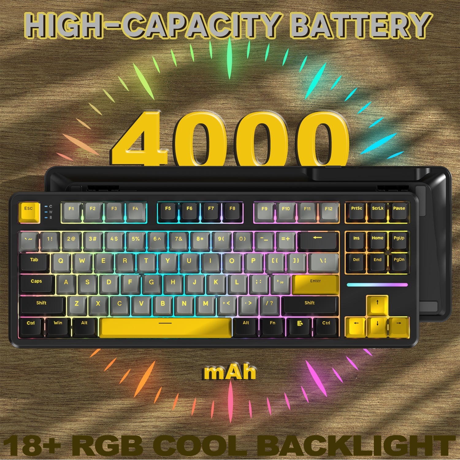 ATTACK SHARK X87 Tri-mode Gasket Mekanik Klavye