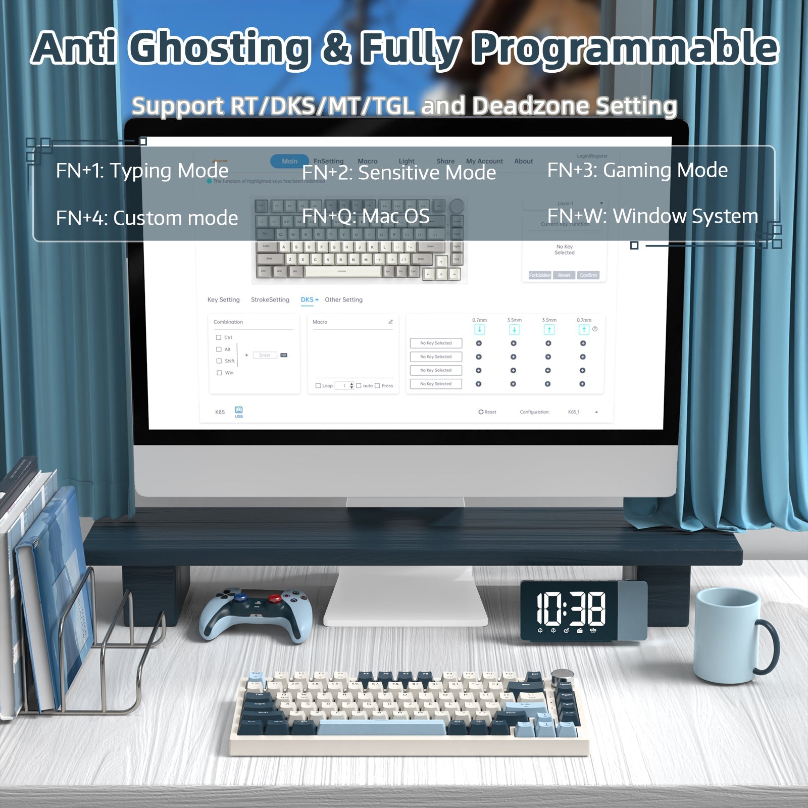 ATTACK SHARK K85 Rapid Trigger Klavye Manyetik Switch
