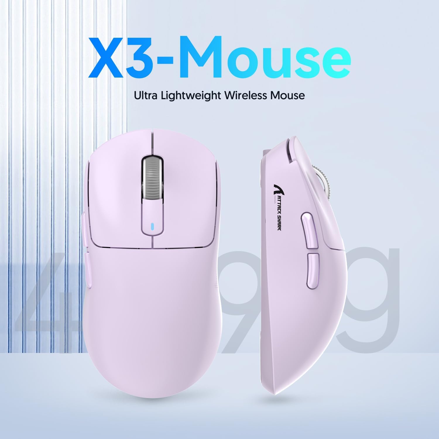ATTACK SHARK X3 Kablosuz Oyuncu Mouse PAW3395 Superlight