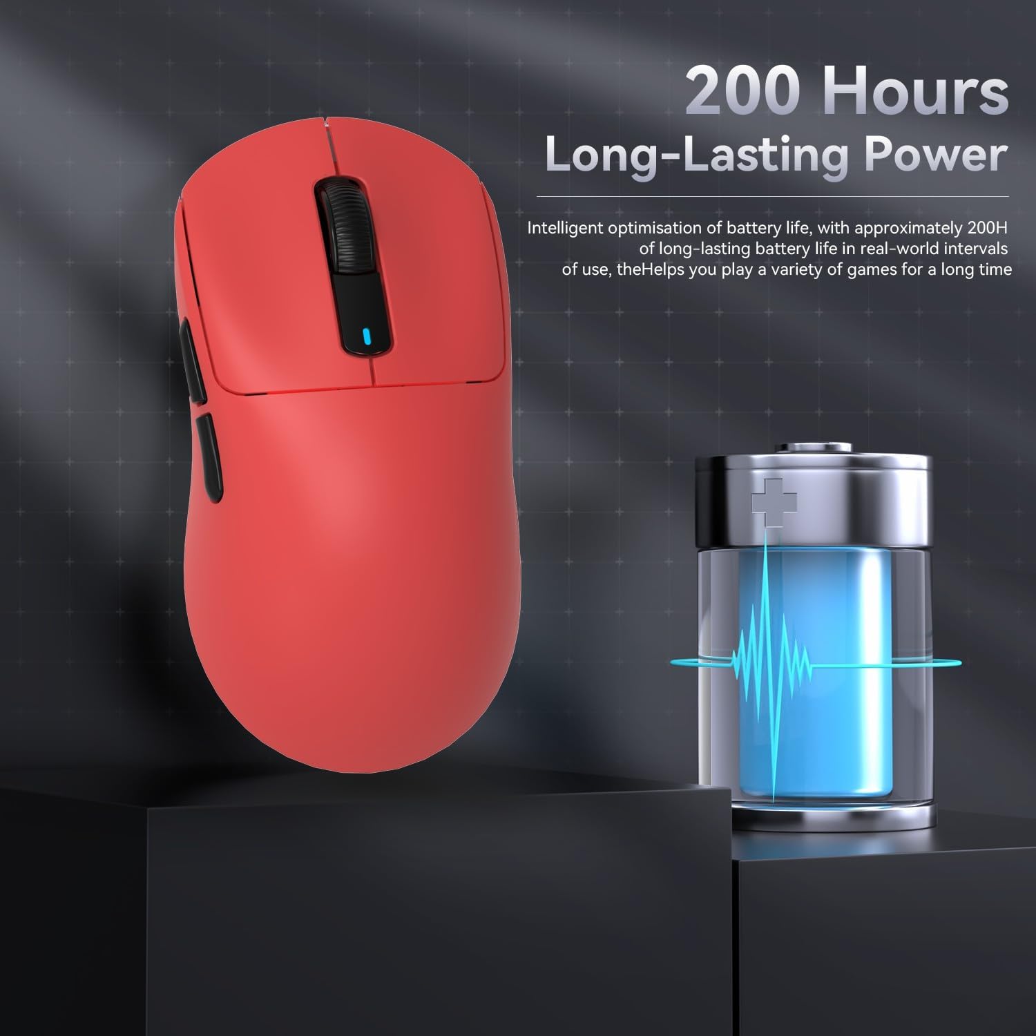 ATTACK SHARK X3 Kablosuz Oyuncu Mouse PAW3395 Superlight