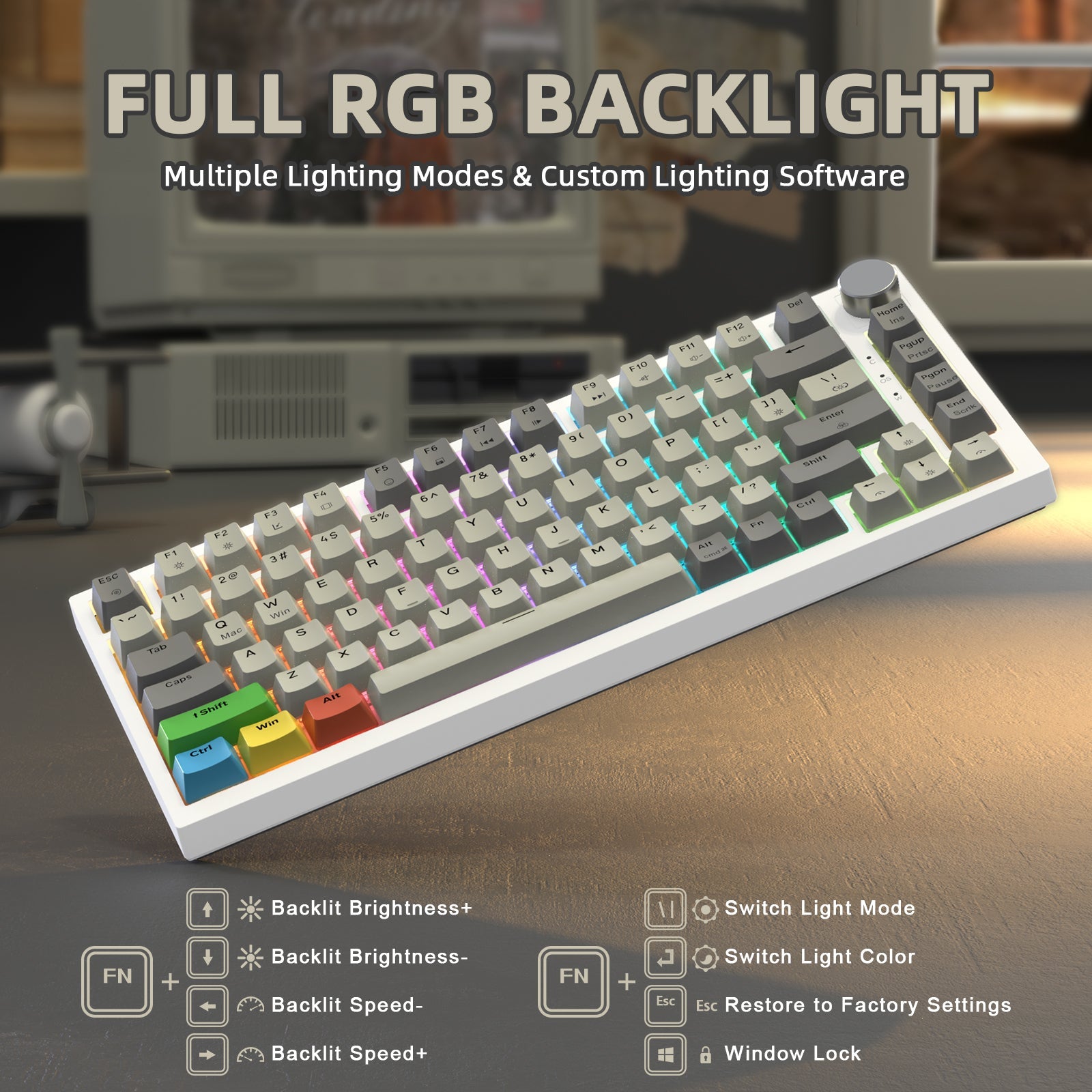 ATTACK SHARK K85 Rapid Trigger Klavye Manyetik Switch