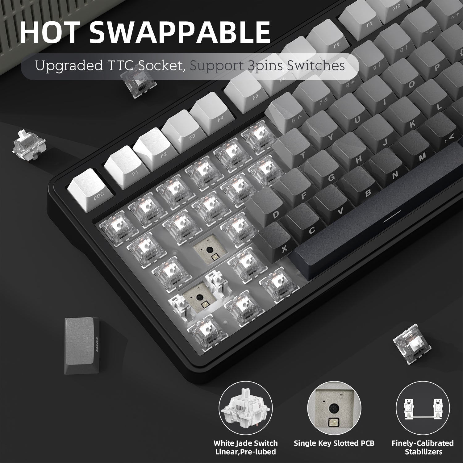 ATTACK SHARK X85 Wireless Mekanik Klavye