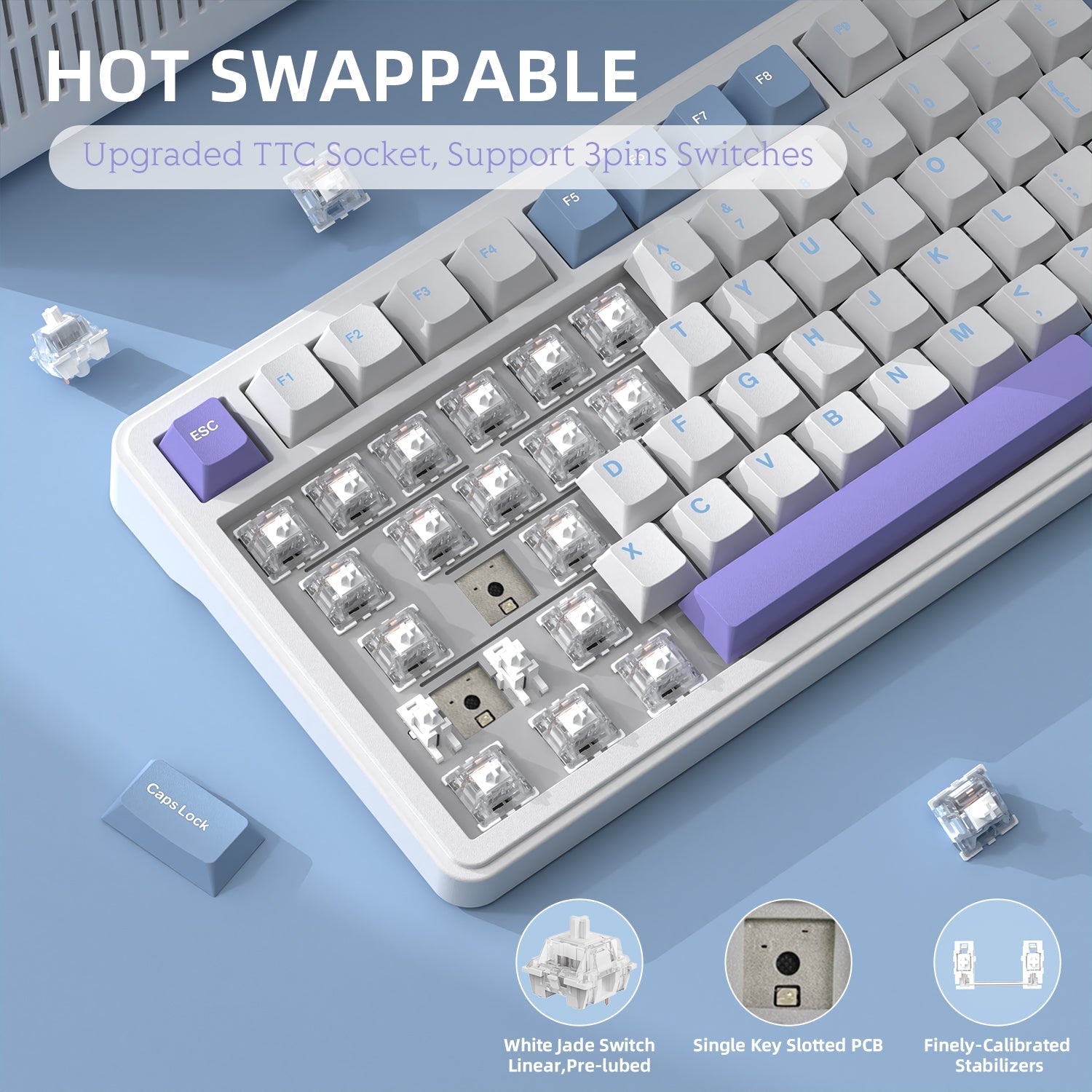 ATTACK SHARK X85 Wireless Mekanik Klavye