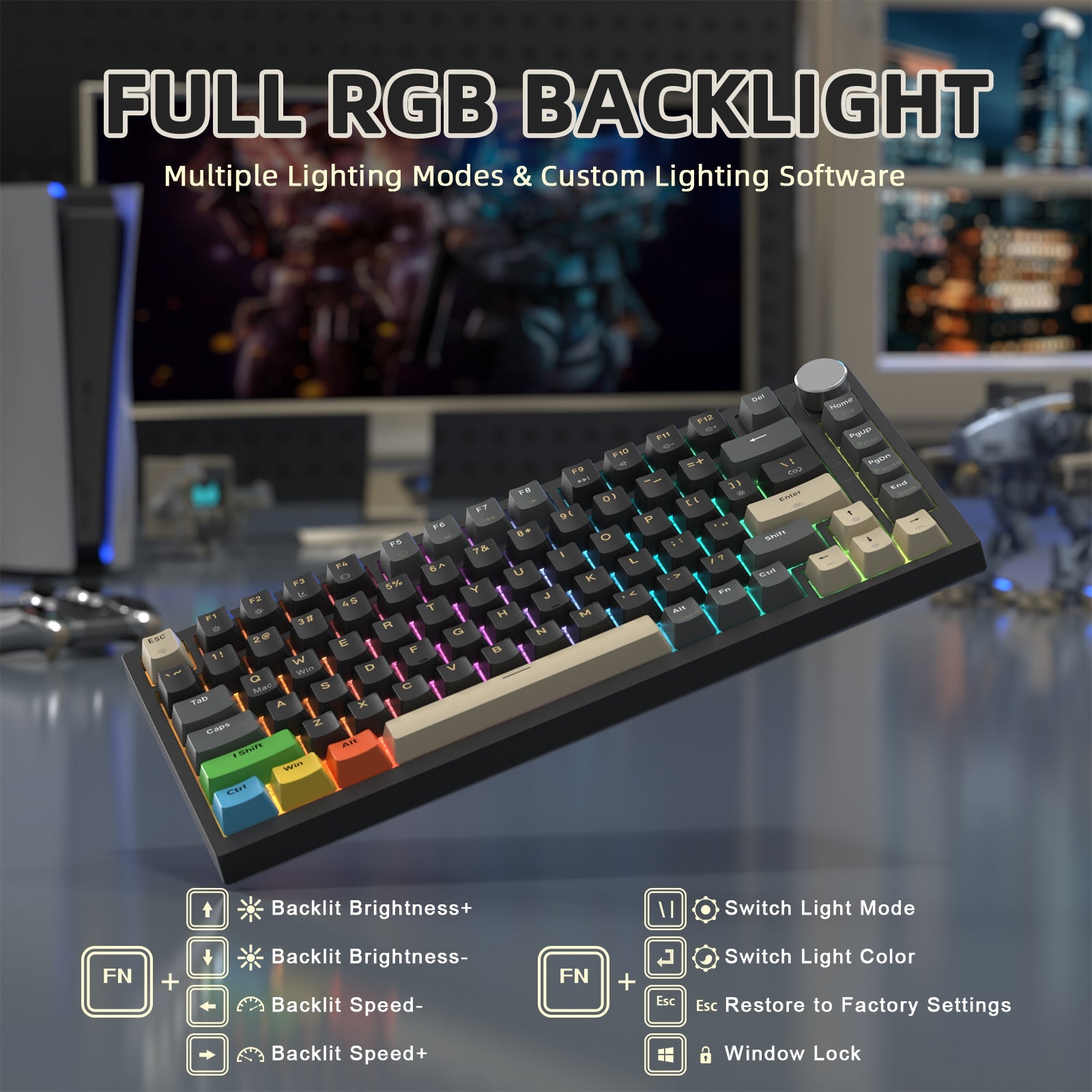 ATTACK SHARK K85 Rapid Trigger Klavye Manyetik Switch