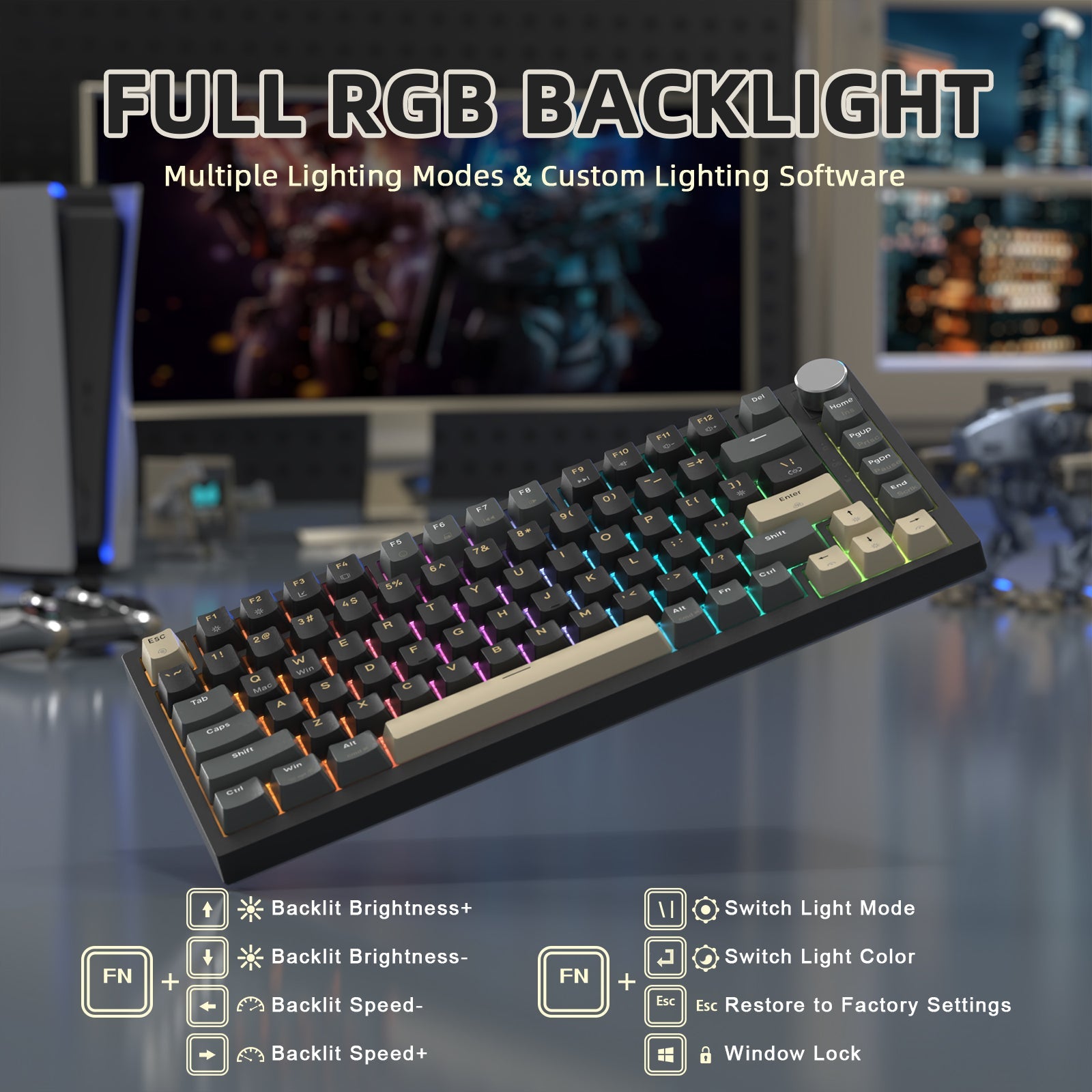 ATTACK SHARK K85 Rapid Trigger Klavye Manyetik Switch