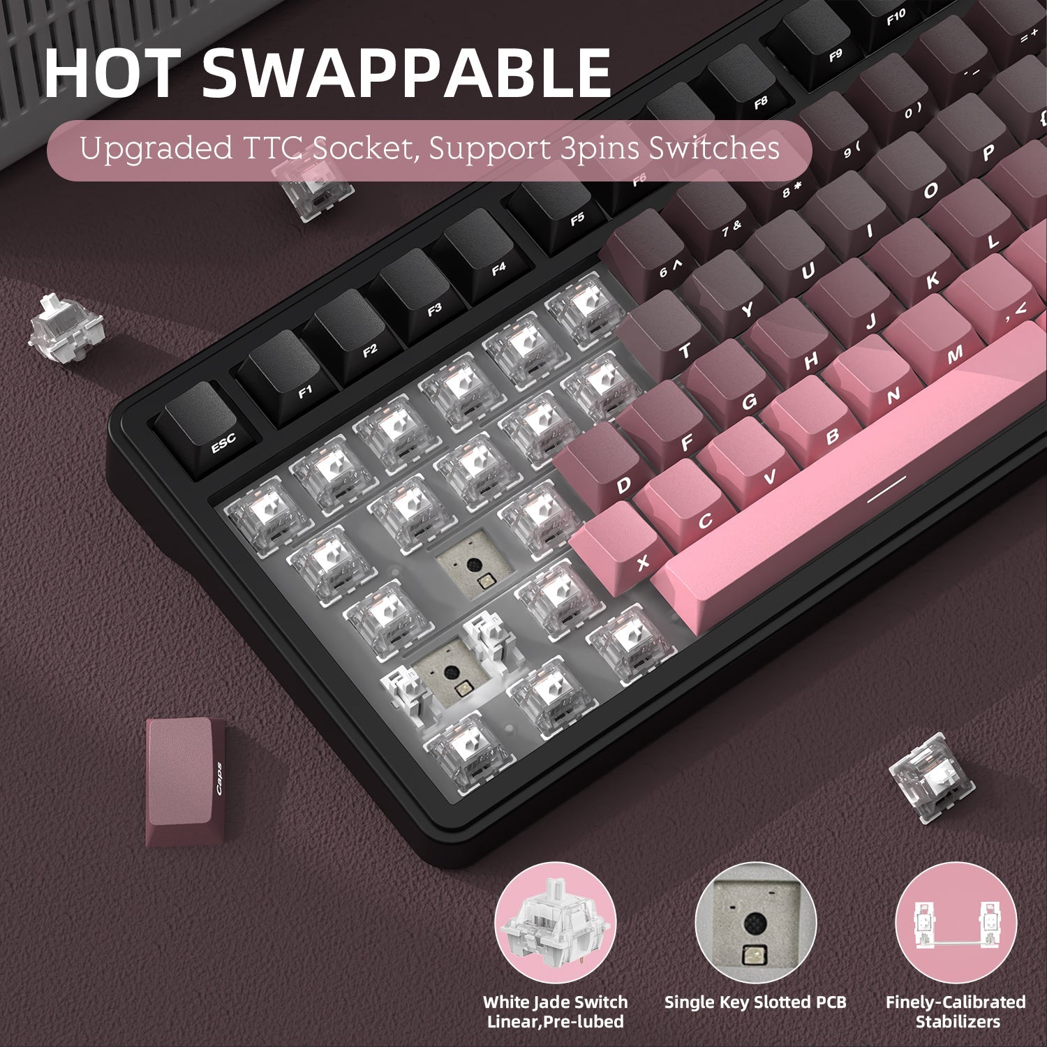 ATTACK SHARK X85 Wireless Mekanik Klavye