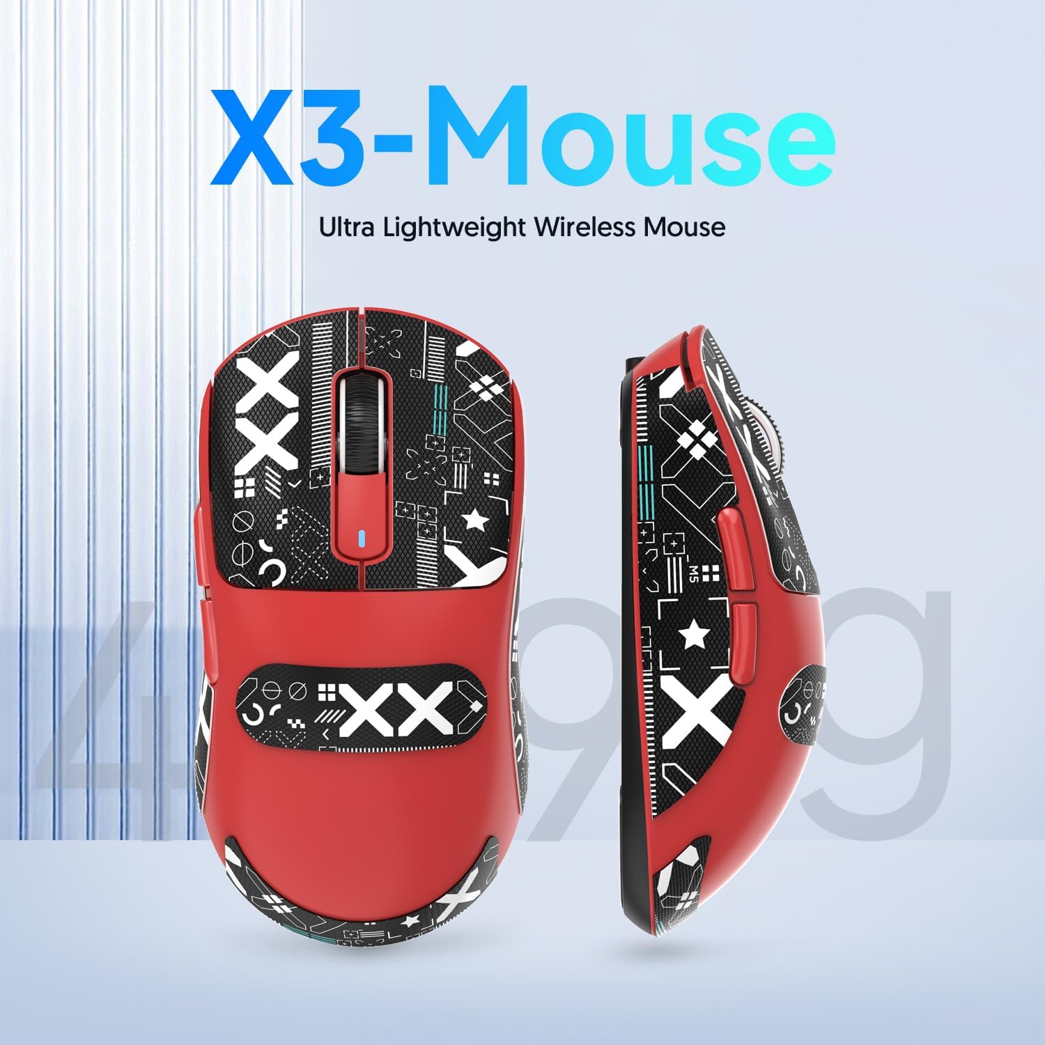ATTACK SHARK X3 Kablosuz Oyuncu Mouse PAW3395 Superlight