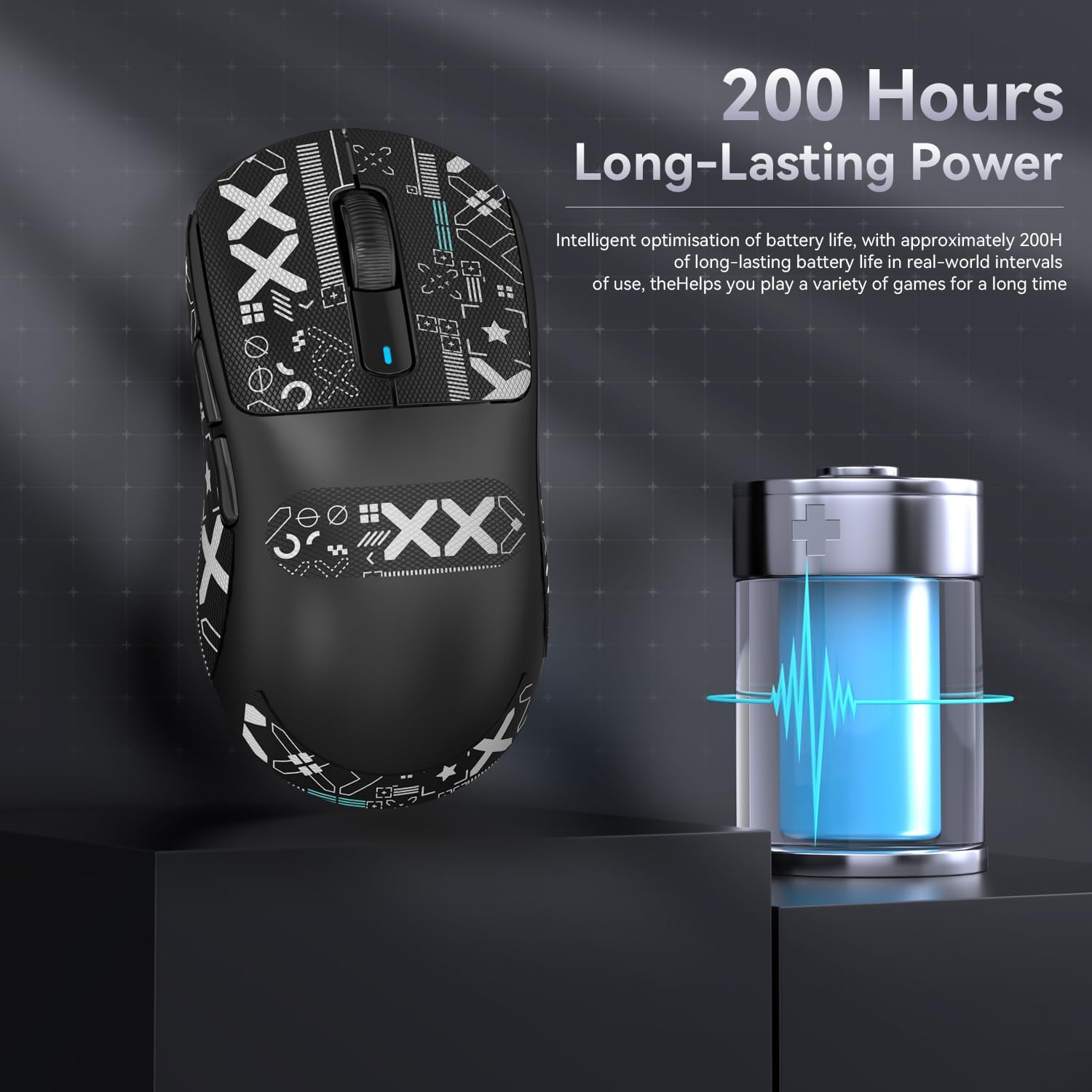 ATTACK SHARK X3 Kablosuz Oyuncu Mouse PAW3395 Superlight