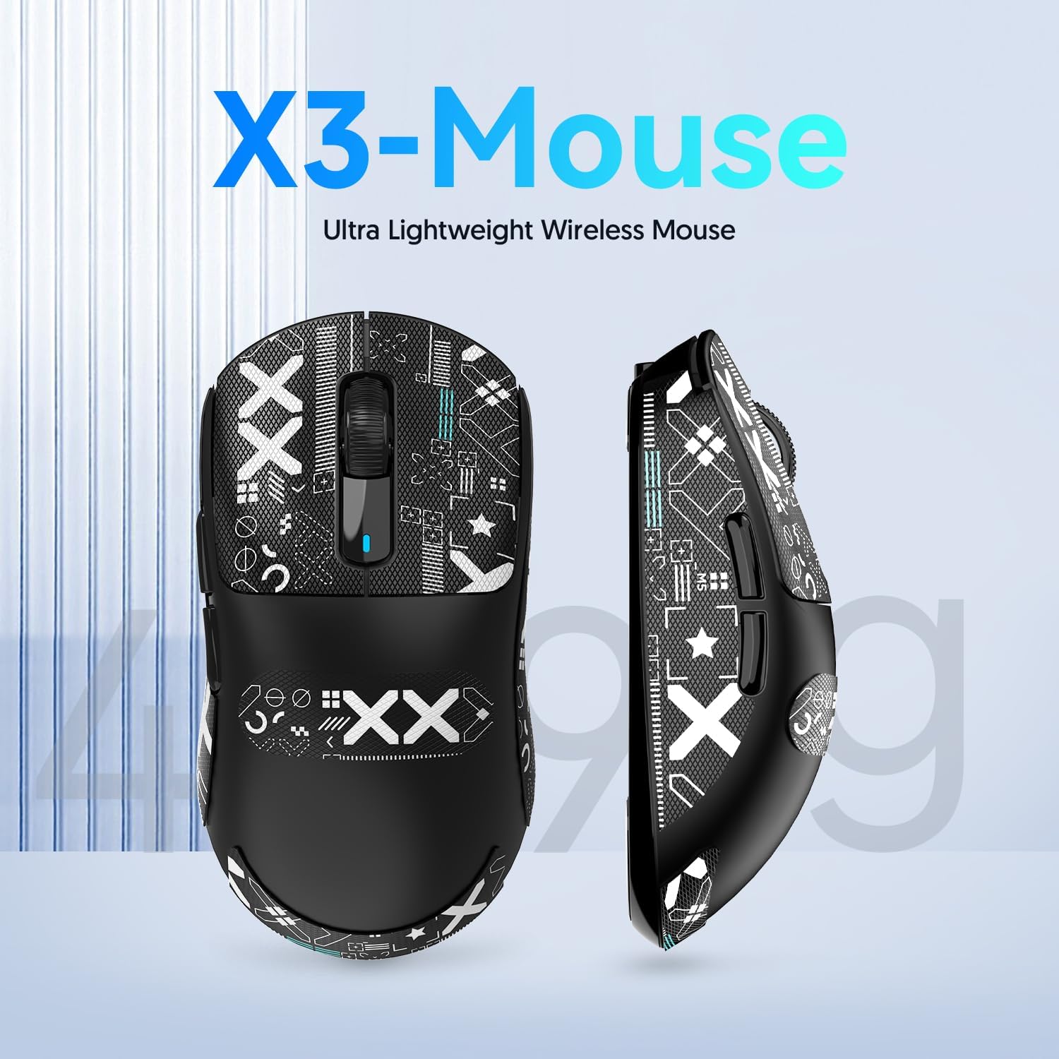 ATTACK SHARK X3 Kablosuz Oyuncu Mouse PAW3395 Superlight