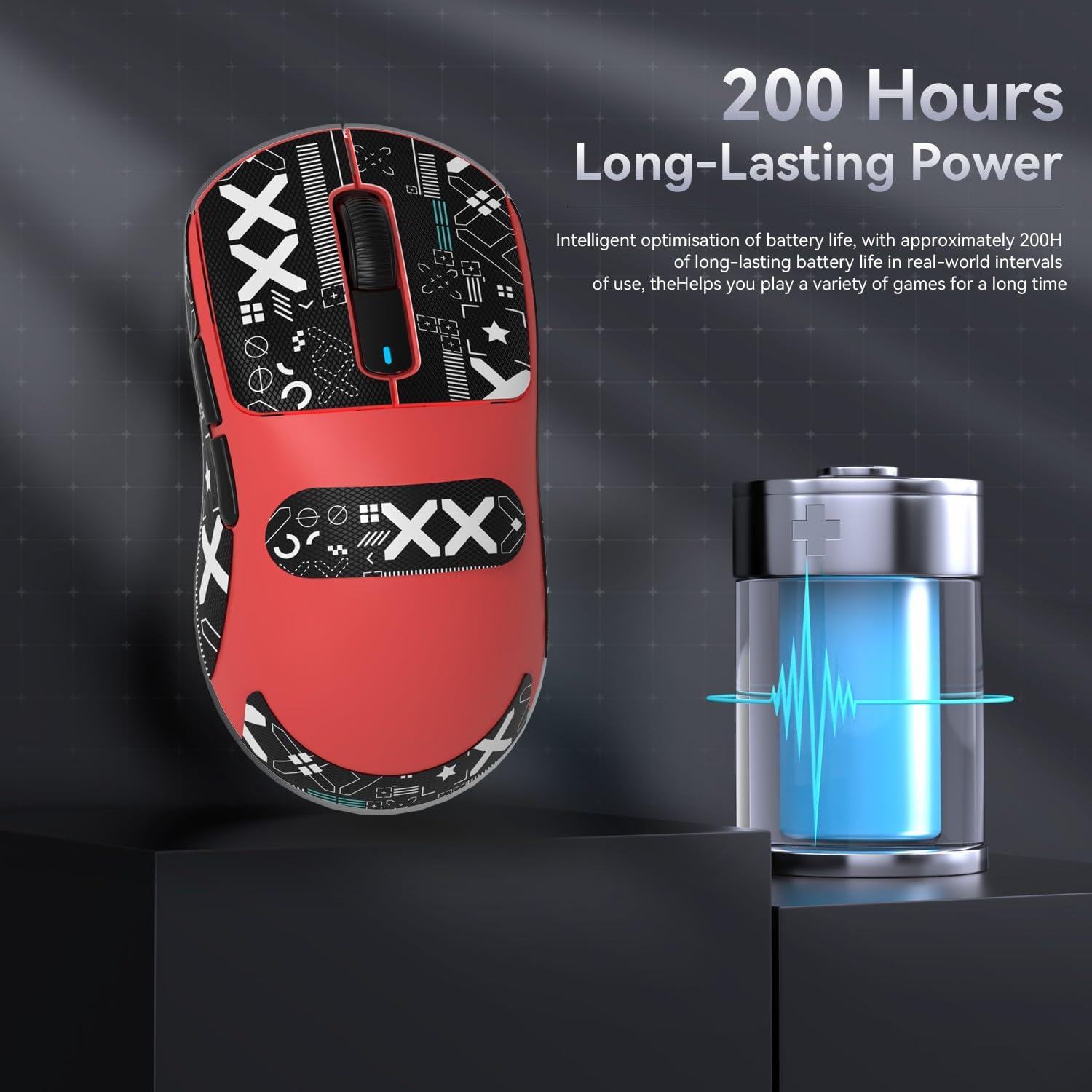 ATTACK SHARK X3 Kablosuz Oyuncu Mouse PAW3395 Superlight