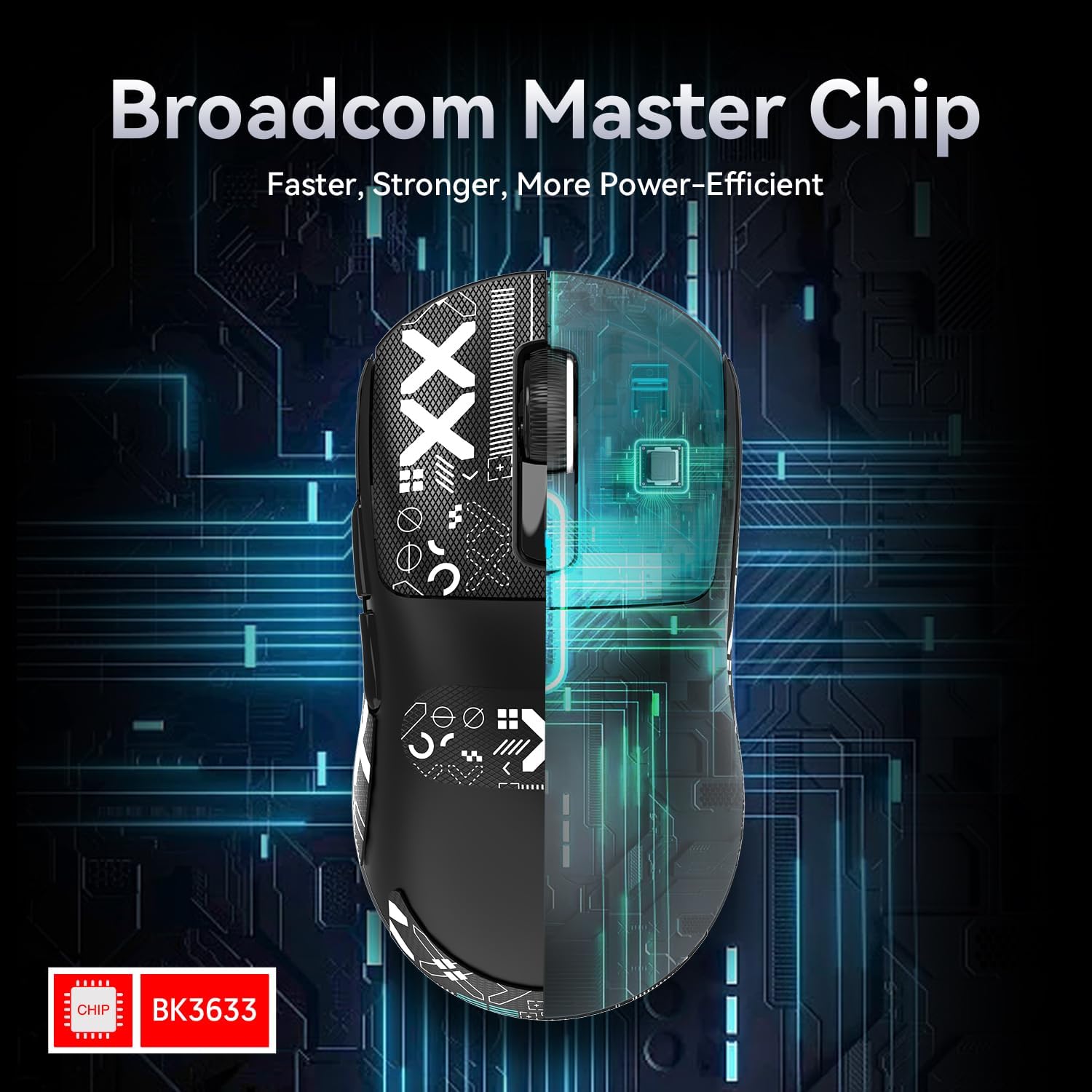 ATTACK SHARK X3 Kablosuz Oyuncu Mouse PAW3395 Superlight