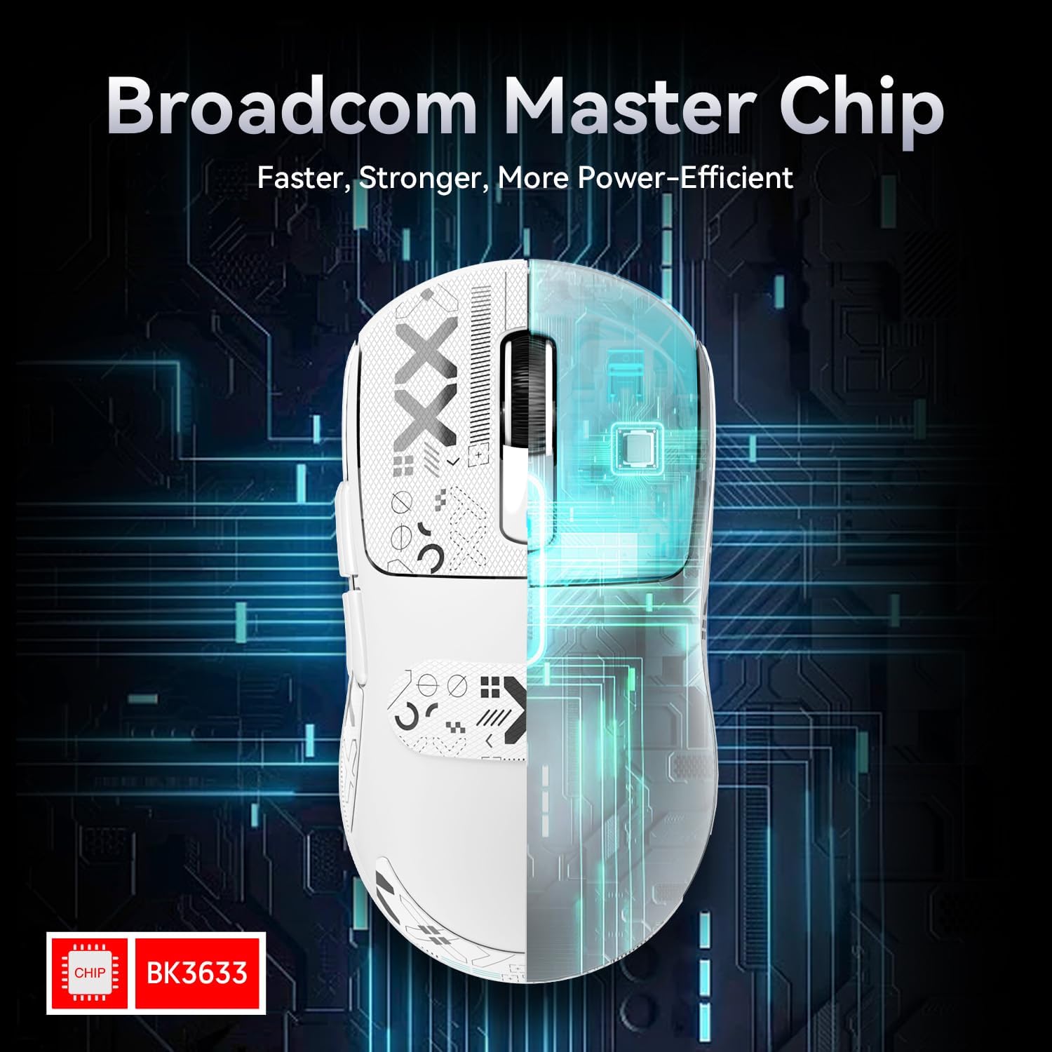 ATTACK SHARK X3 Kablosuz Oyuncu Mouse PAW3395 Superlight