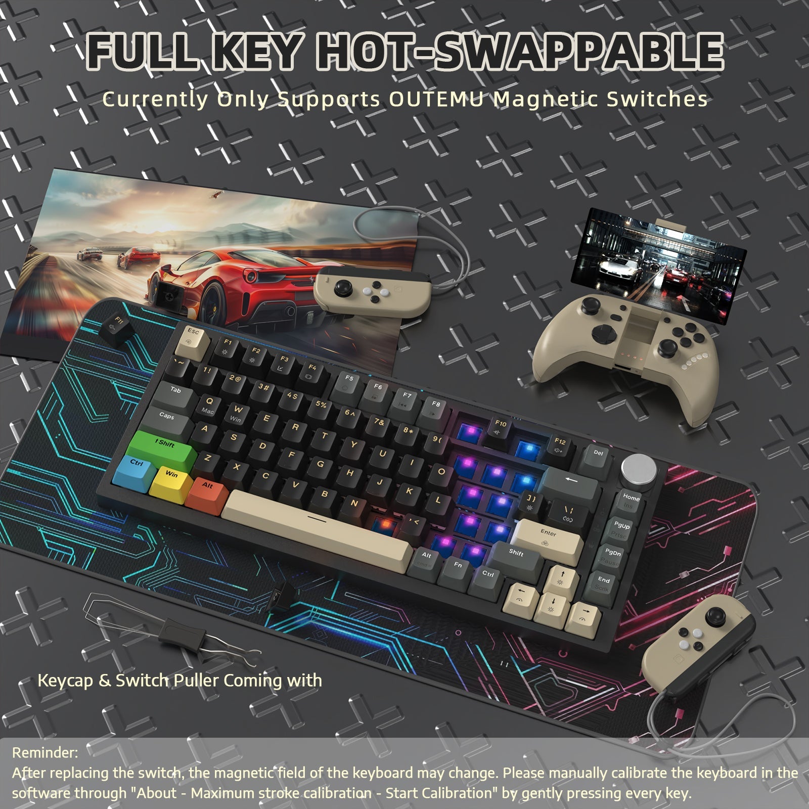 ATTACK SHARK K85 Rapid Trigger Klavye Manyetik Switch