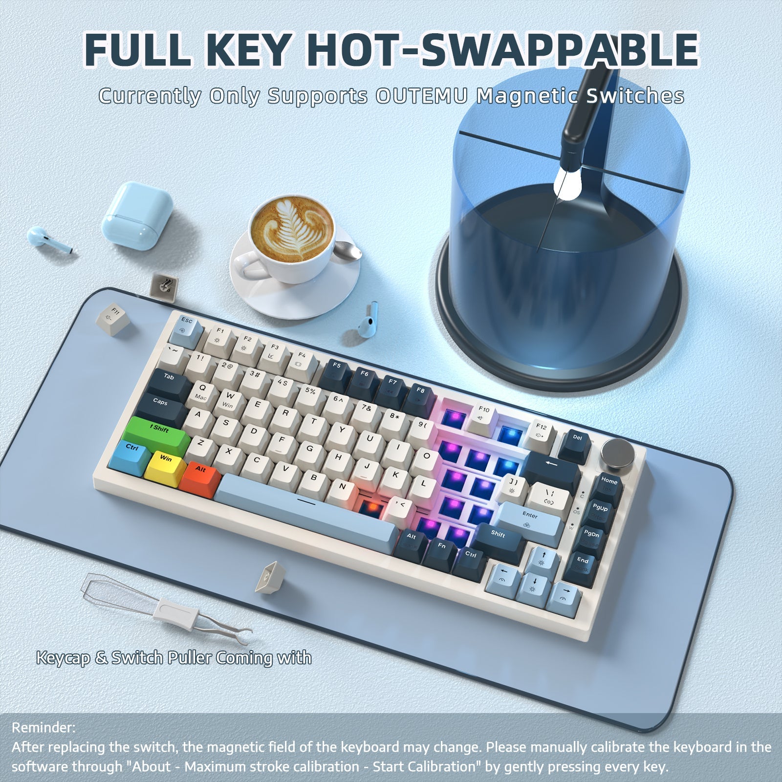 ATTACK SHARK K85 Rapid Trigger Klavye Manyetik Switch
