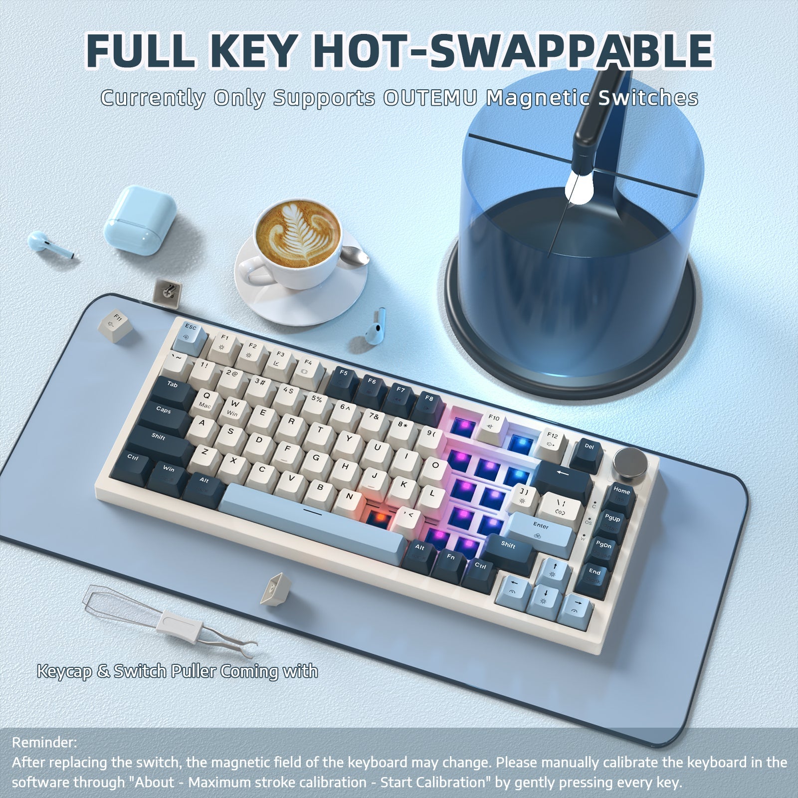 ATTACK SHARK K85 Rapid Trigger Klavye Manyetik Switch