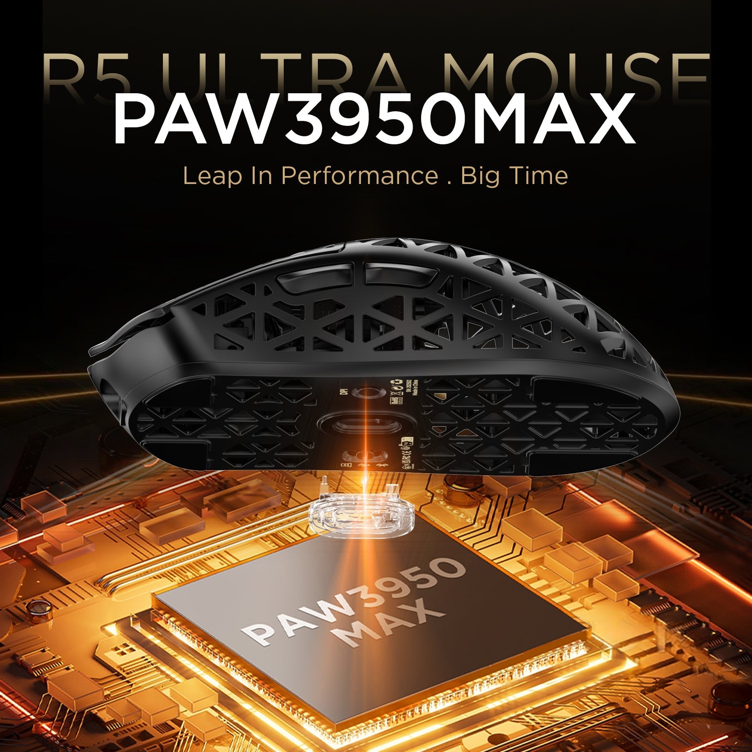 ATTACK SHARK R5 Ultra Carbon Fiber Wireless 8K PAW3950MAX Oyuncu Mouse