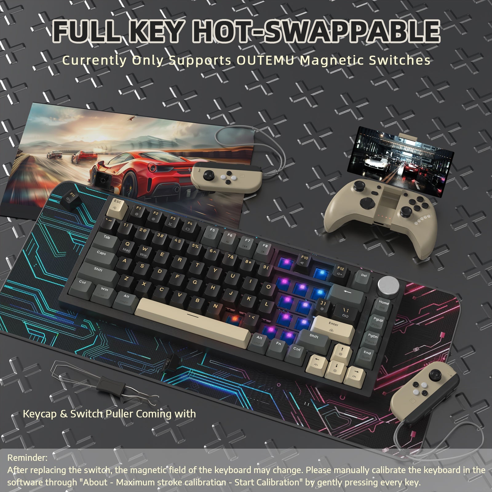 ATTACK SHARK K85 Rapid Trigger Klavye Manyetik Switch