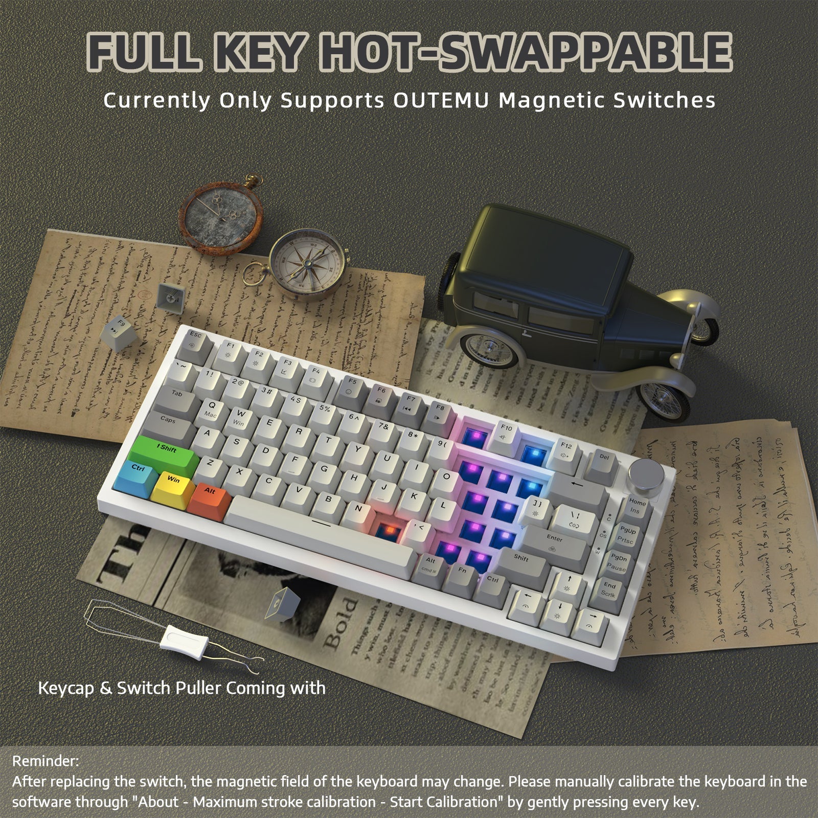 ATTACK SHARK K85 Rapid Trigger Klavye Manyetik Switch