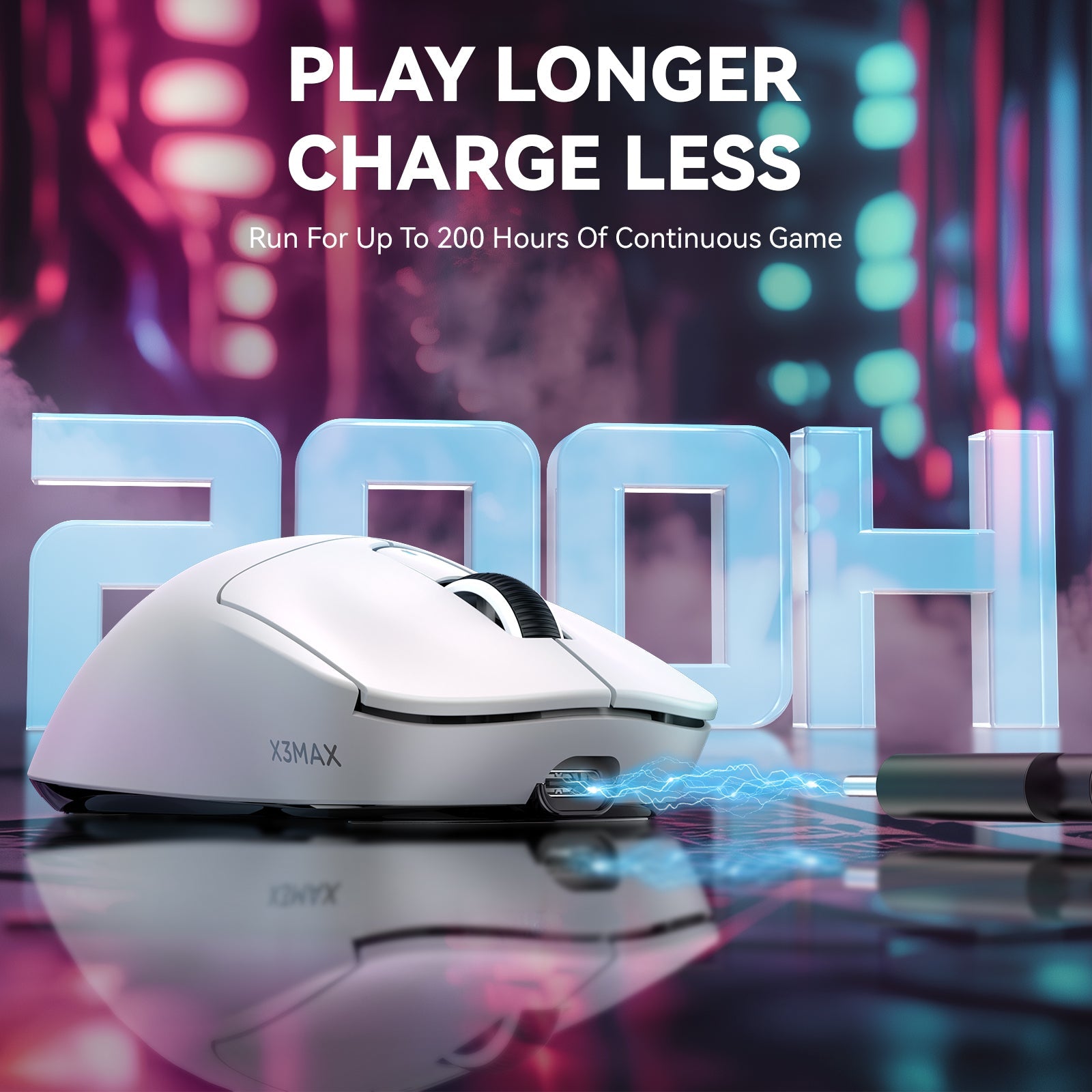 ATTACK SHARK X3MAX PAW3950 Wireless Oyuncu Mouse