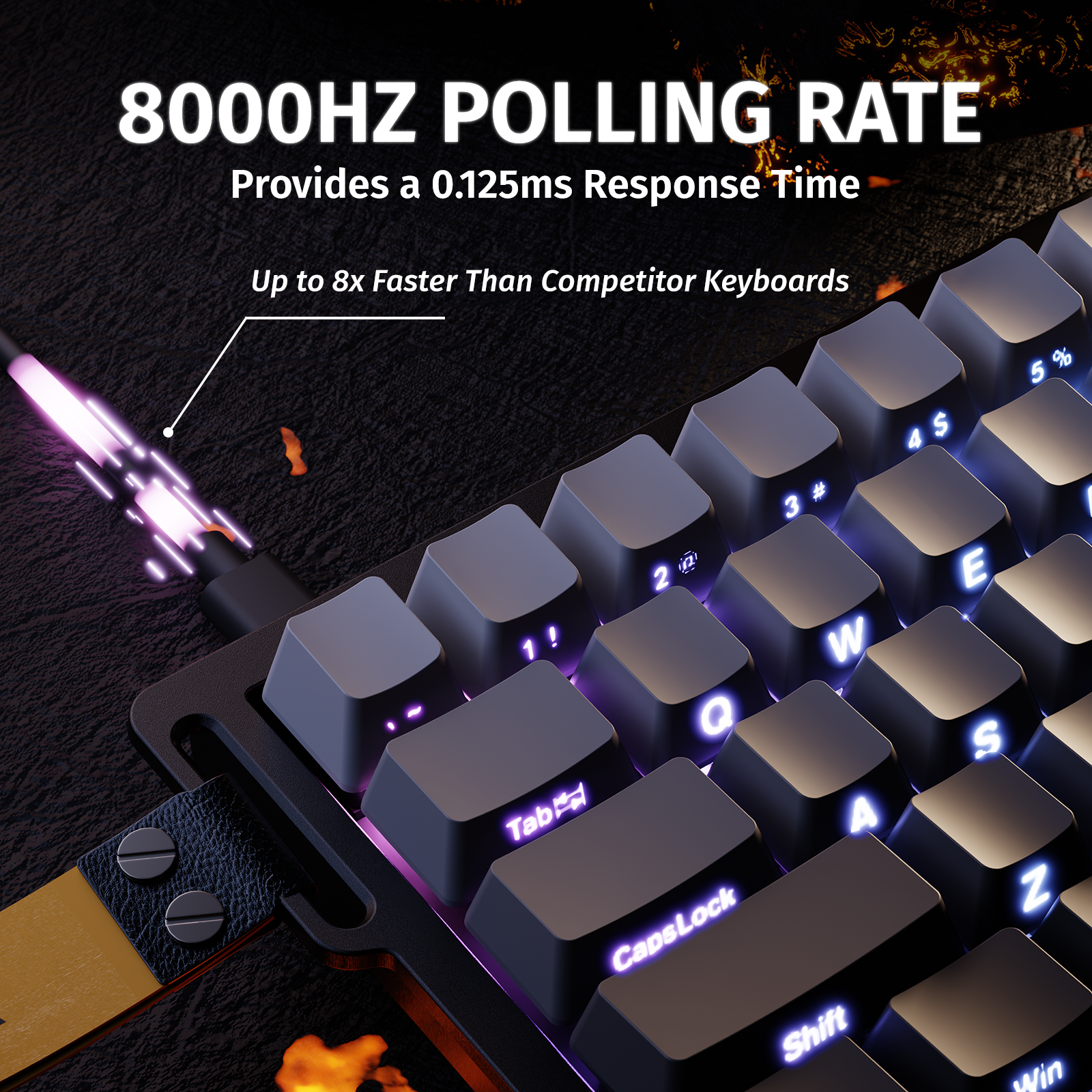 ATTACK SHARK X68 HE Rapid Trigger Klavye Manyetik Switch