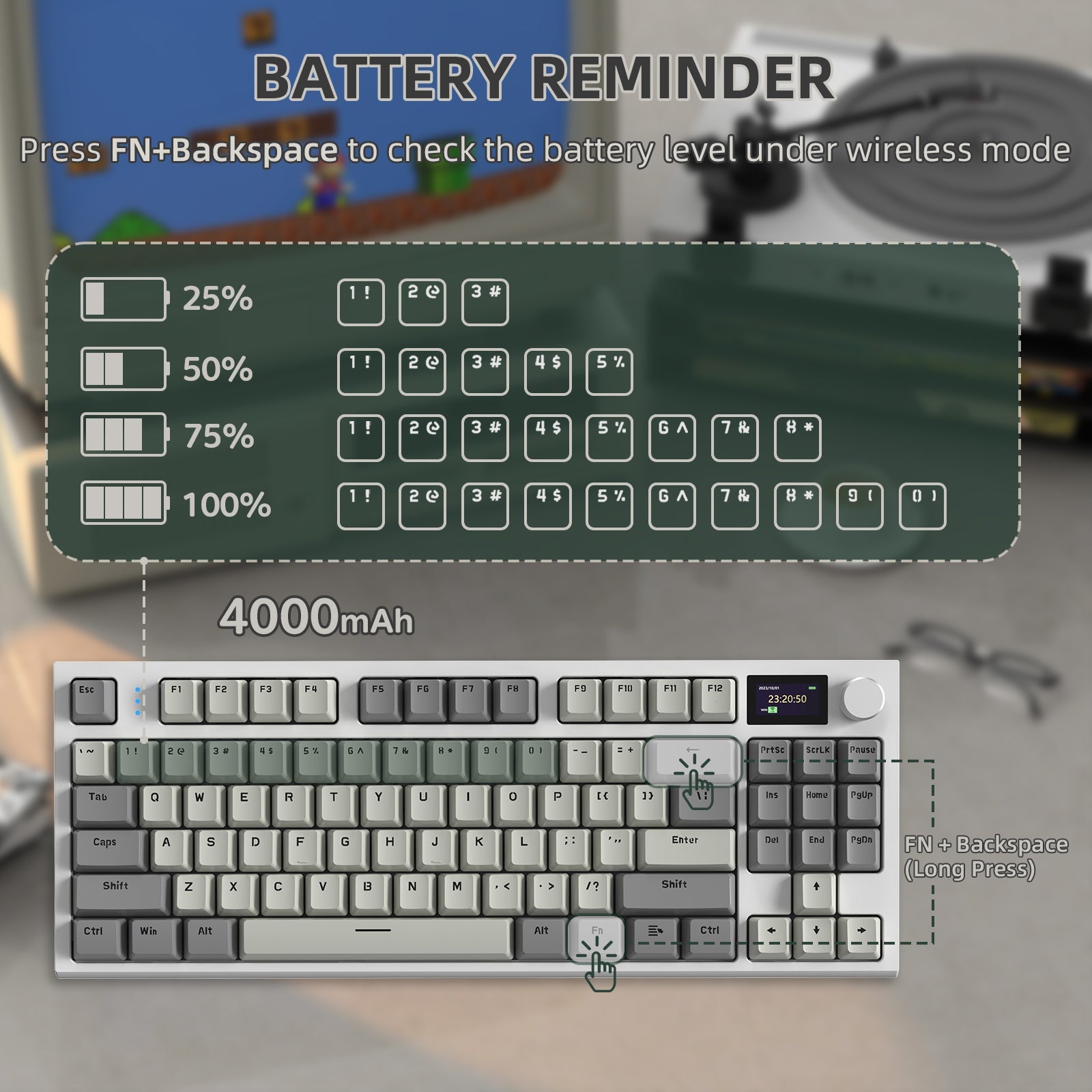 ATTACK SHARK K86 Wireless Mekanik Klavye