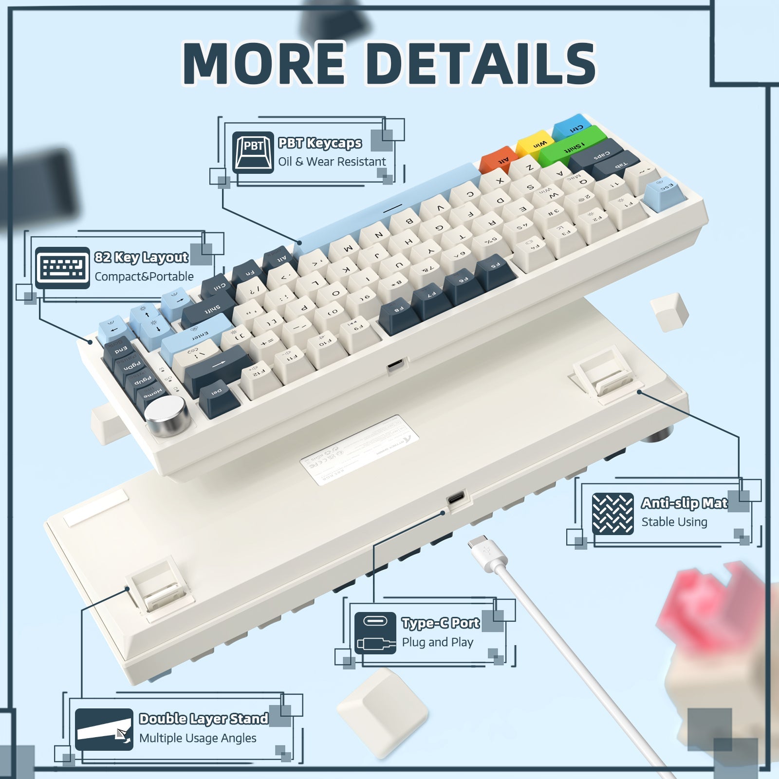 ATTACK SHARK K85 Rapid Trigger Klavye Manyetik Switch