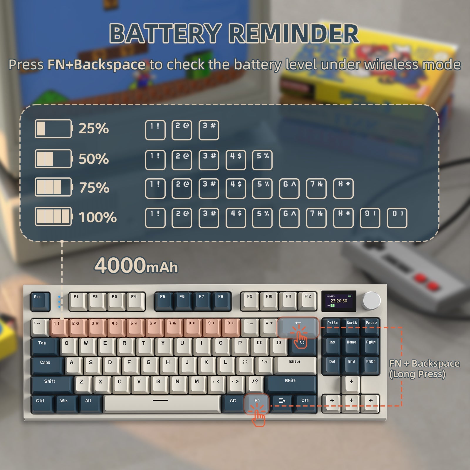 ATTACK SHARK K86 Wireless Mekanik Klavye