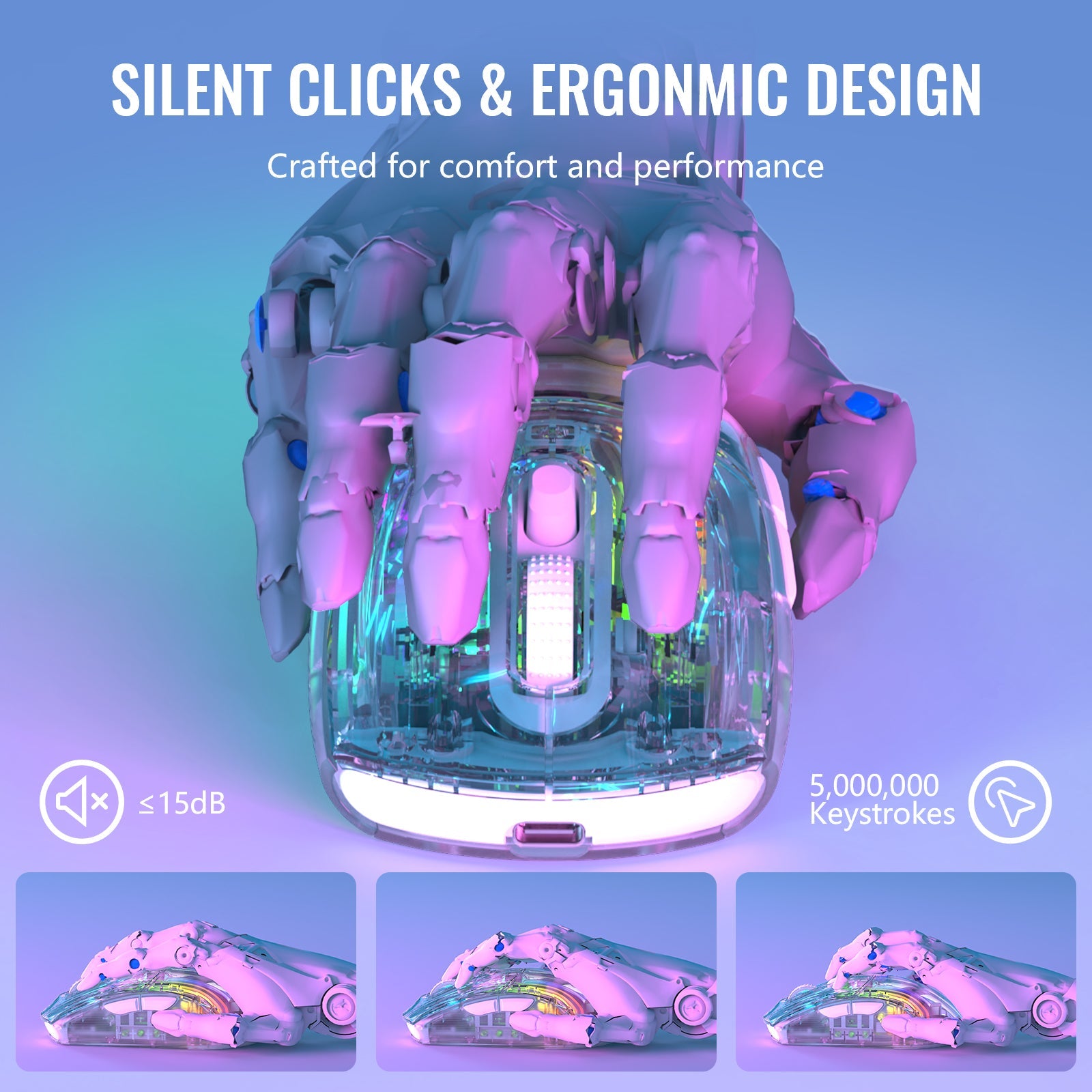 ATTACK SHARK X2PRO Wireless Oyuncu Mouse Şarj Ünitesi İle