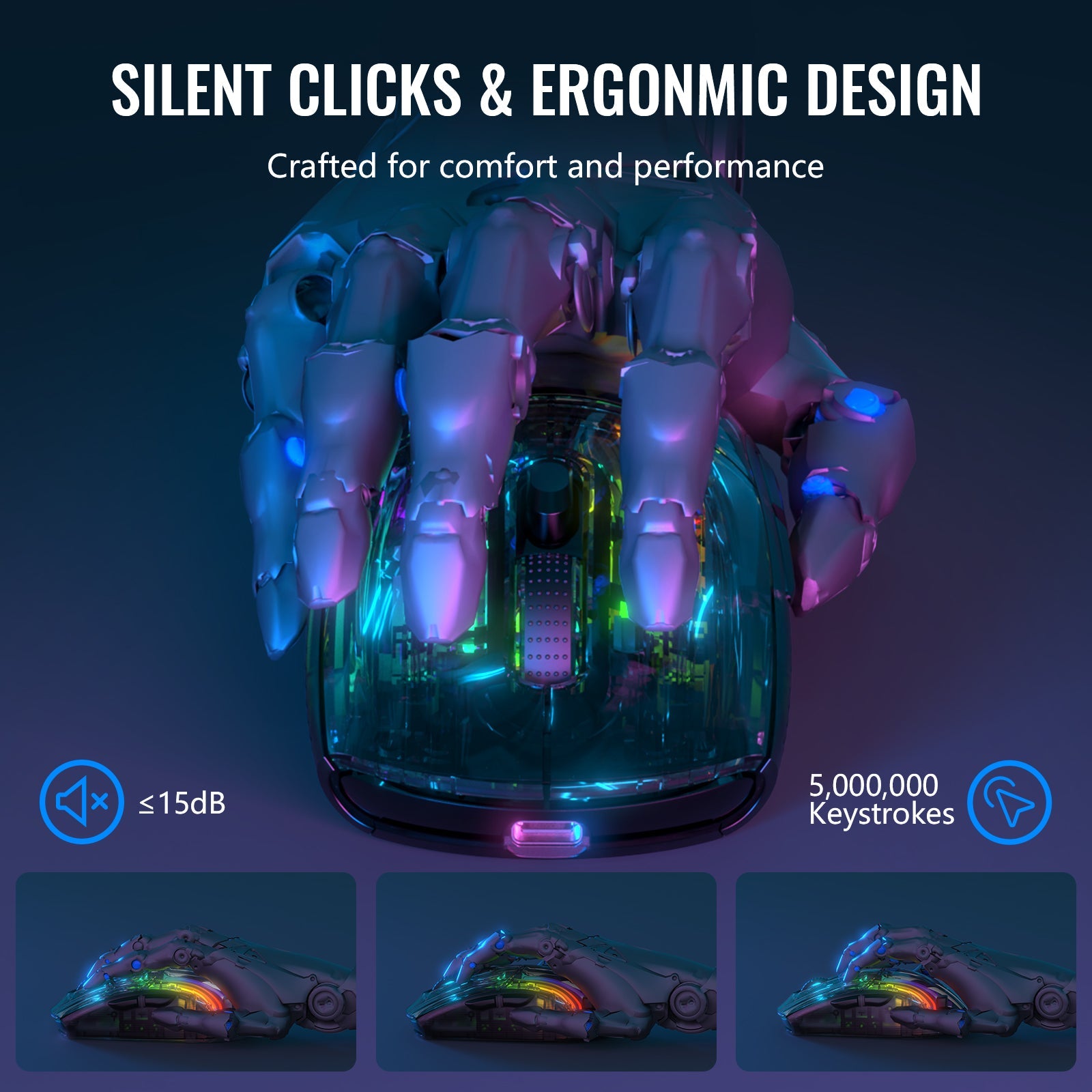 ATTACK SHARK X2PRO Wireless Oyuncu Mouse Şarj Ünitesi İle