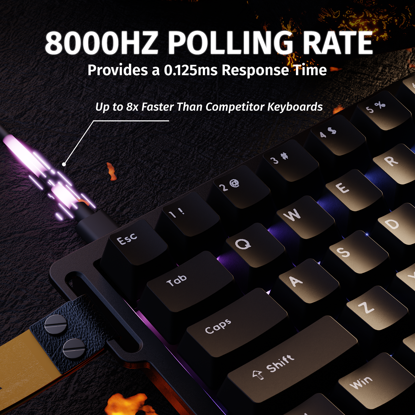 ATTACK SHARK X68 HE Rapid Trigger Klavye Manyetik Switch